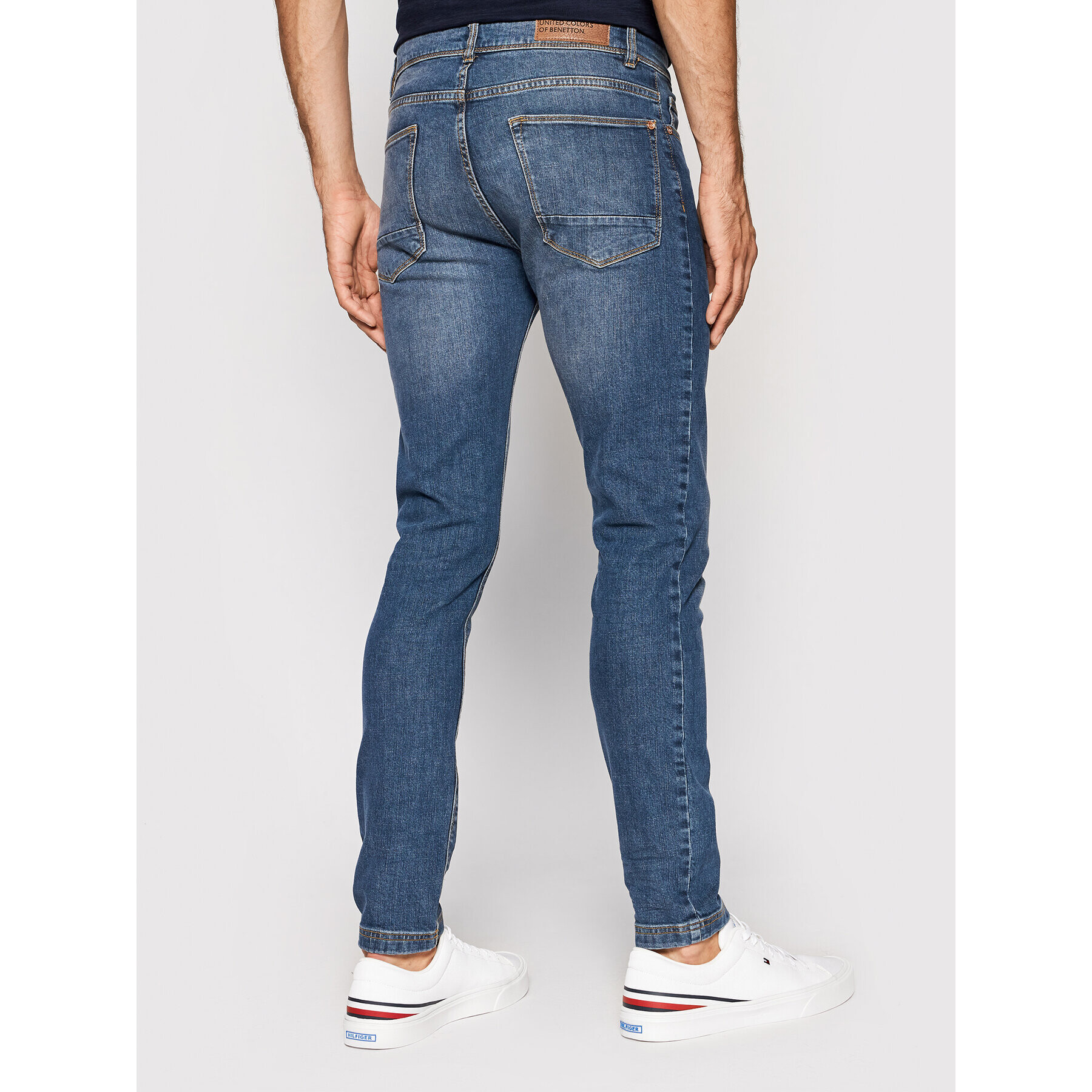 United Colors Of Benetton Jeansy 4GZ757B98 Tmavomodrá Skinny Fit - Pepit.cz