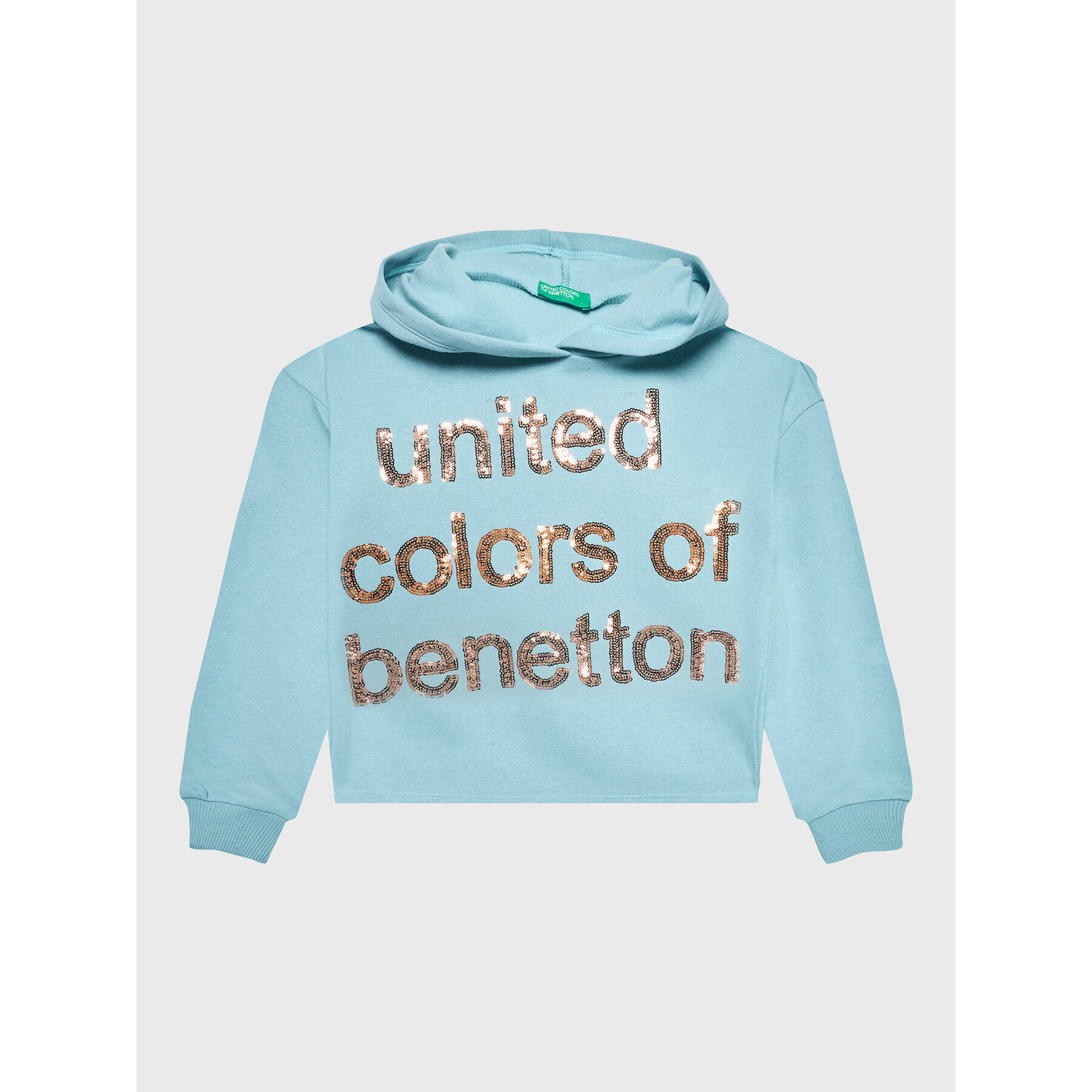 United Colors Of Benetton Mikina 35TMC201N Modrá Relaxed Fit - Pepit.cz