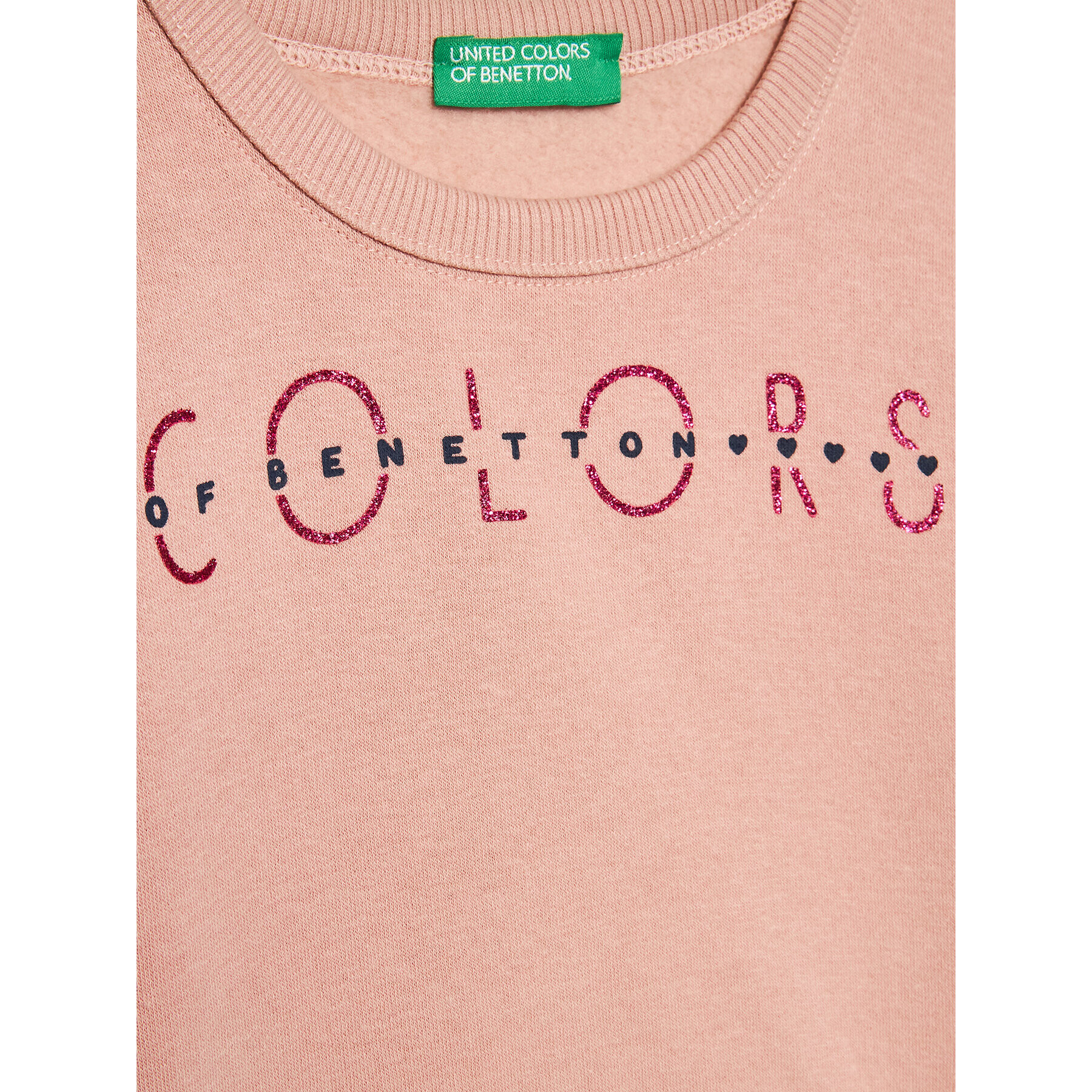 United Colors Of Benetton Mikina 35TMG105T Růžová Regular Fit - Pepit.cz