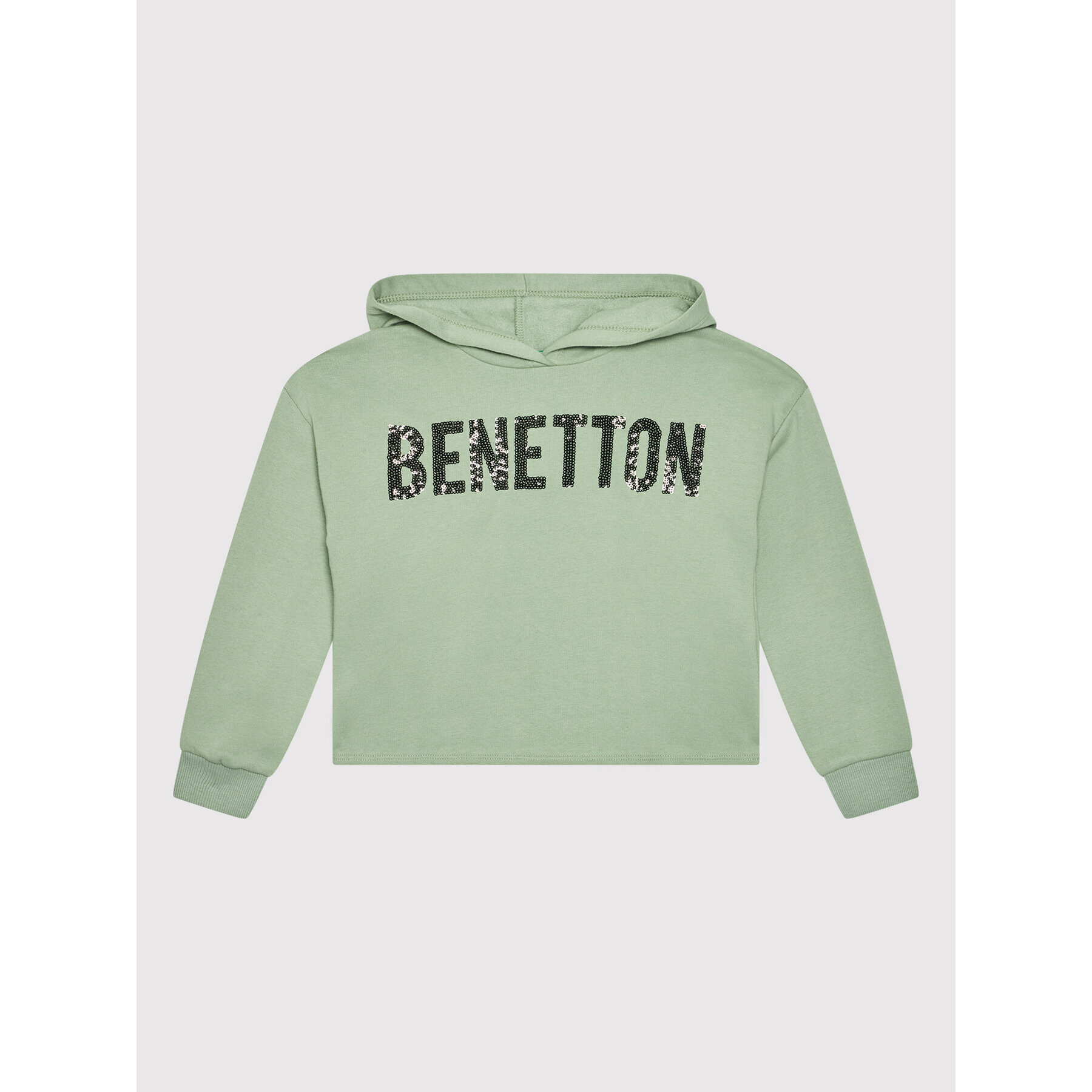 United Colors Of Benetton Mikina 39M2C200F Zelená Regular Fit - Pepit.cz