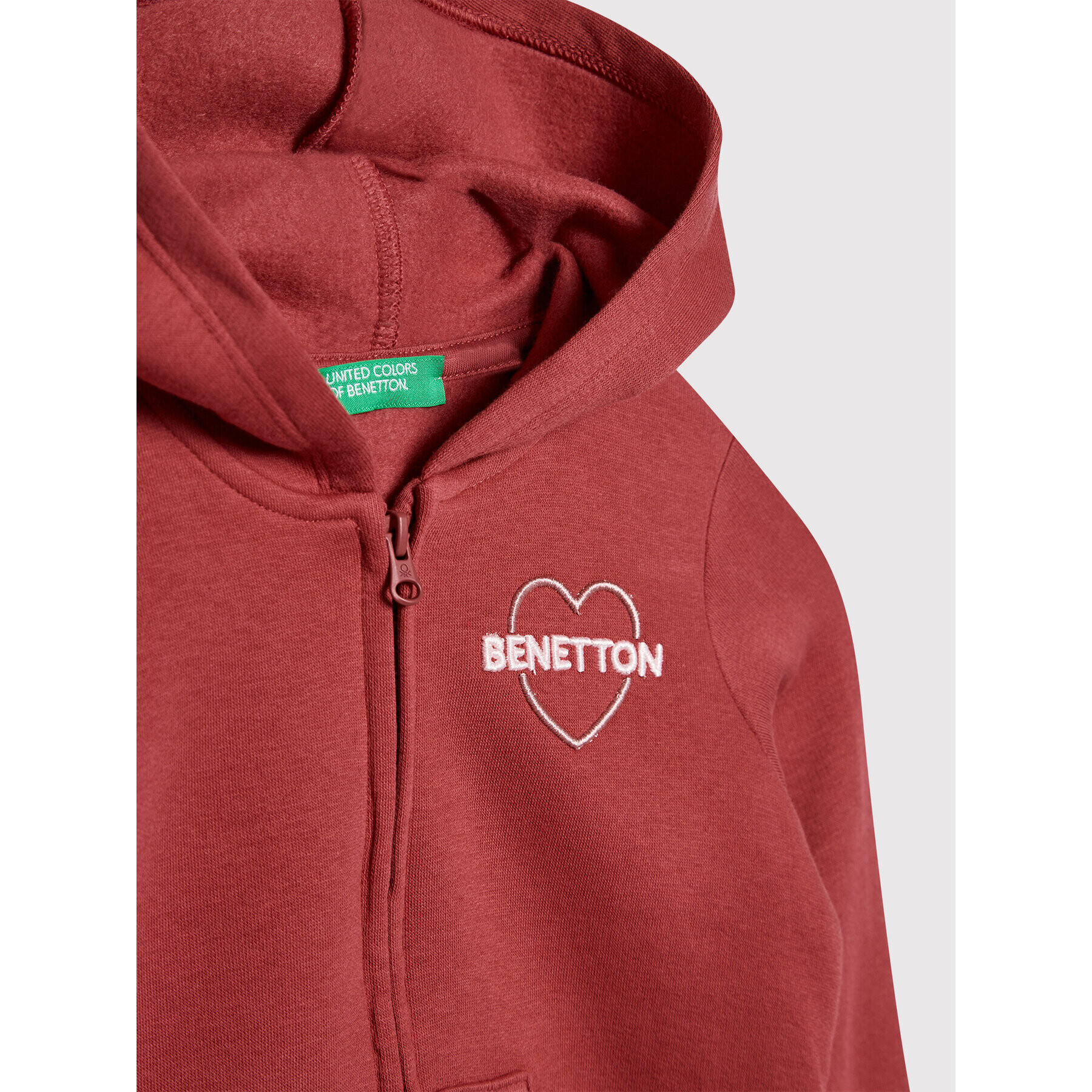 United Colors Of Benetton Mikina 39M2C5002 Červená Regular Fit - Pepit.cz