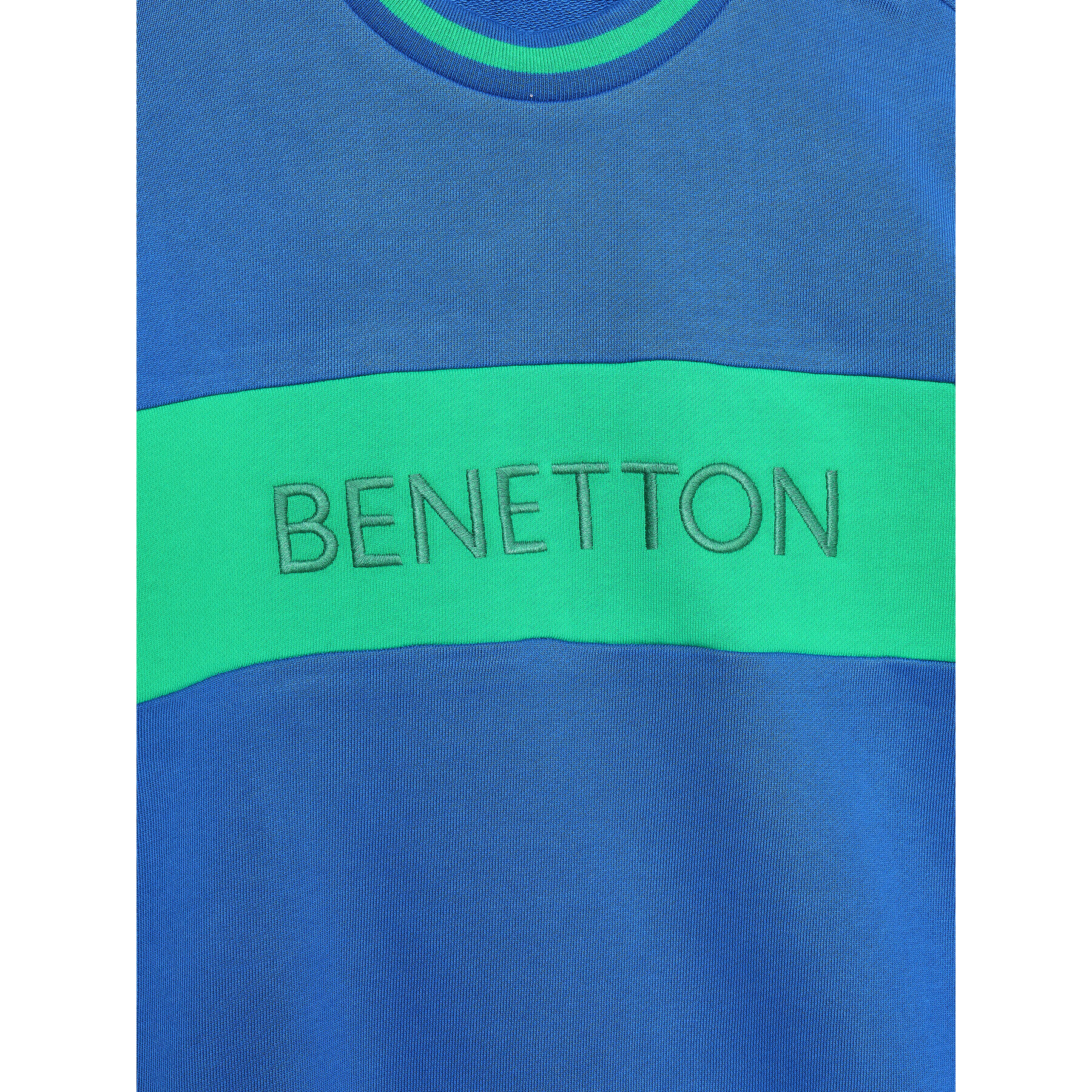 United Colors Of Benetton Mikina 3FPPC202R Modrá Regular Fit - Pepit.cz