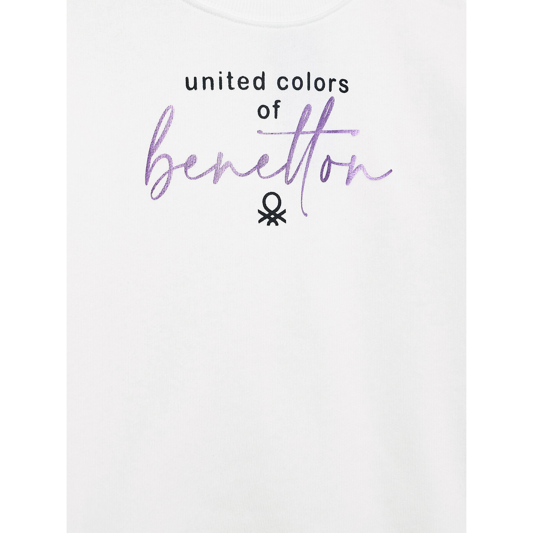 United Colors Of Benetton Mikina 3J68C105N Bílá Regular Fit - Pepit.cz