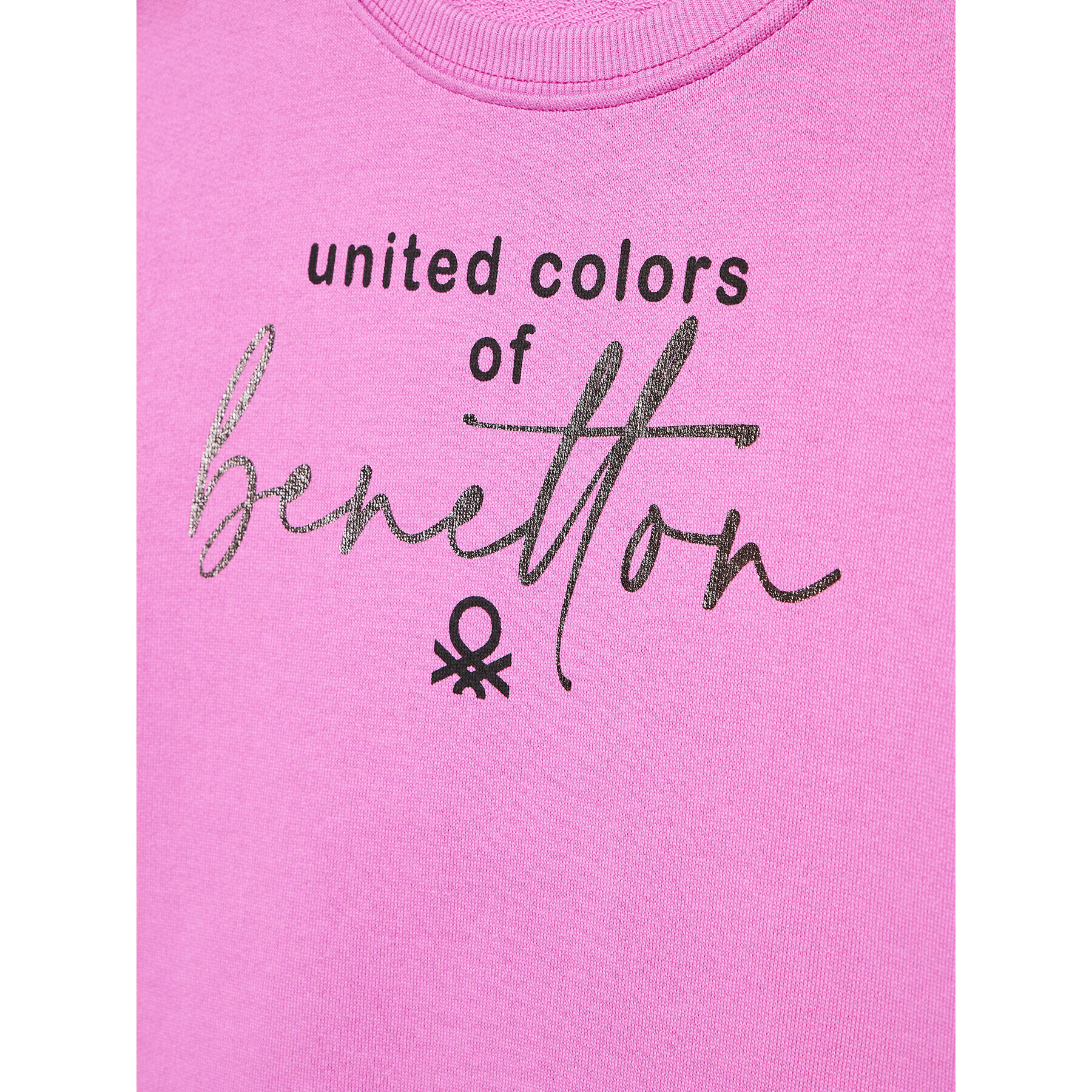 United Colors Of Benetton Mikina 3J68C105N Růžová Modern Fit - Pepit.cz