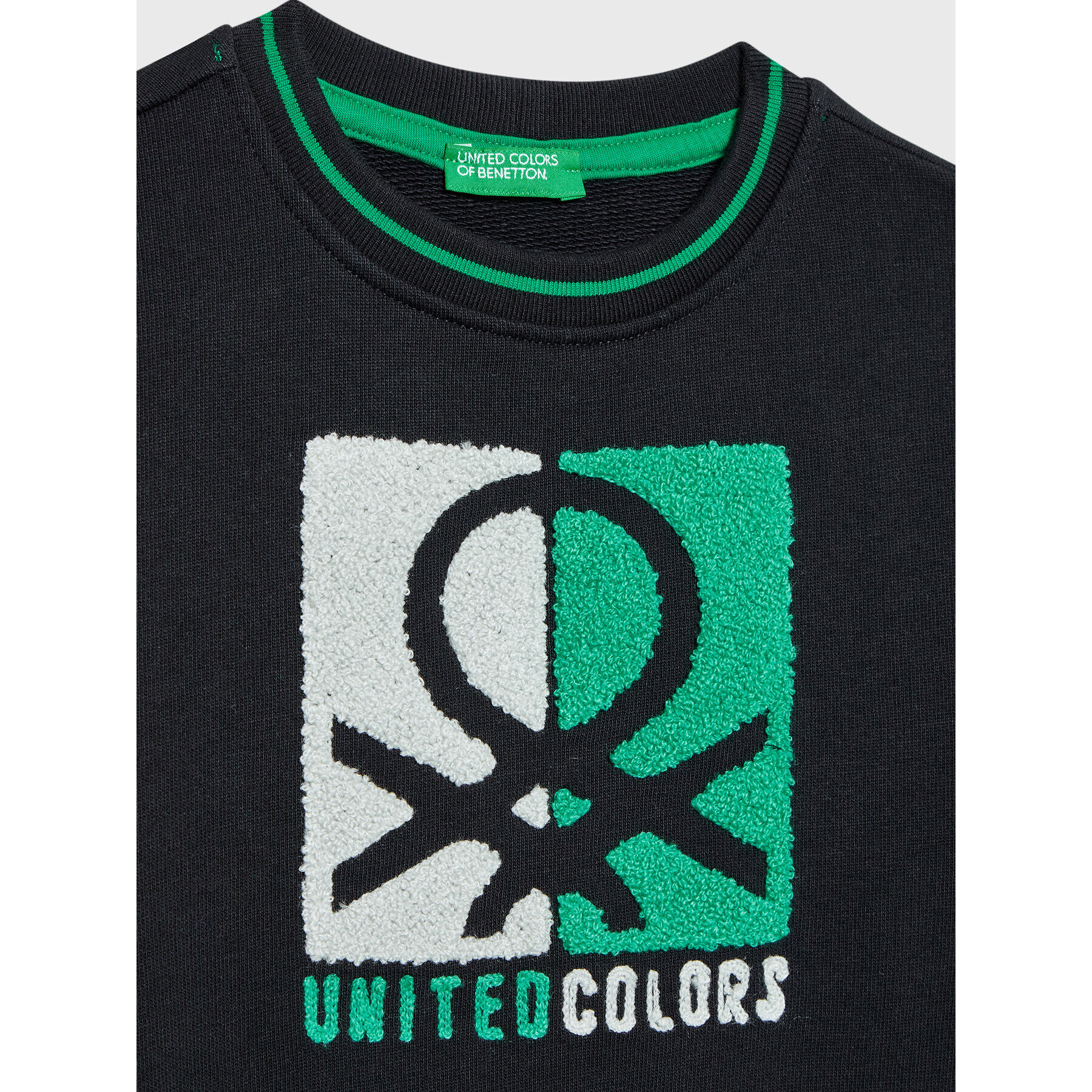 United Colors Of Benetton Mikina 3J68C105S Černá Regular Fit - Pepit.cz