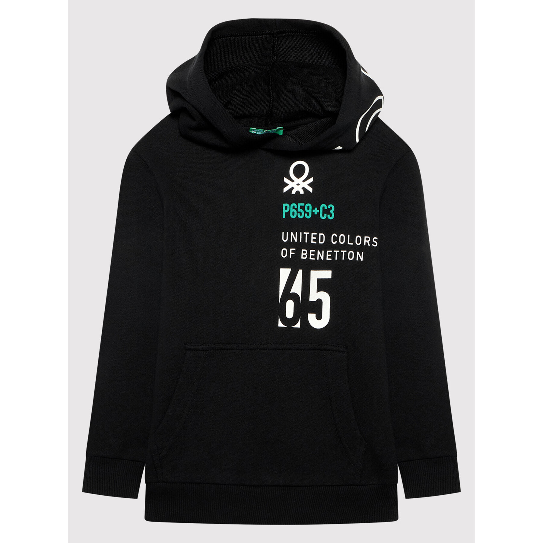 United Colors Of Benetton Mikina 3J68C2285 Černá Regular Fit - Pepit.cz