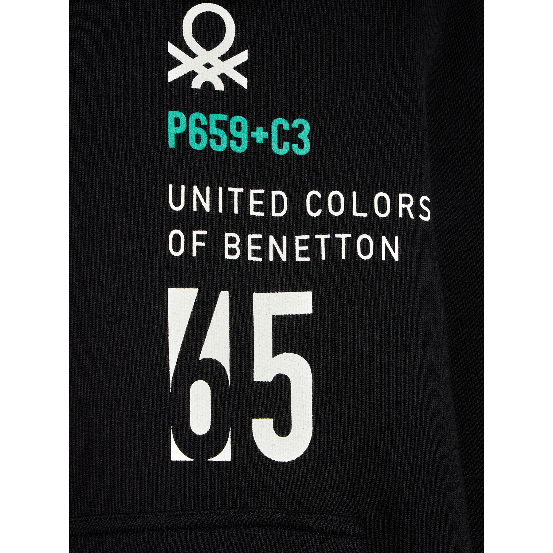 United Colors Of Benetton Mikina 3J68C2285 Černá Regular Fit - Pepit.cz