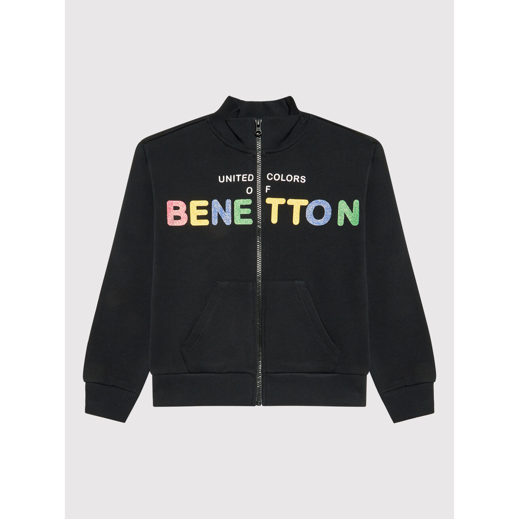 United Colors Of Benetton Mikina 3J68C5933 Černá Regular Fit - Pepit.cz