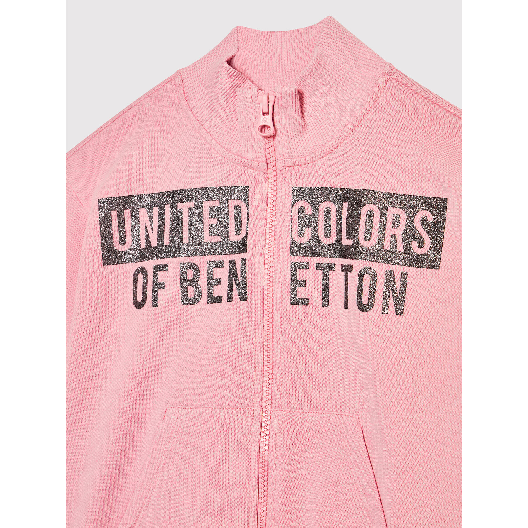 United Colors Of Benetton Mikina 3J68C5933 Růžová Regular Fit - Pepit.cz