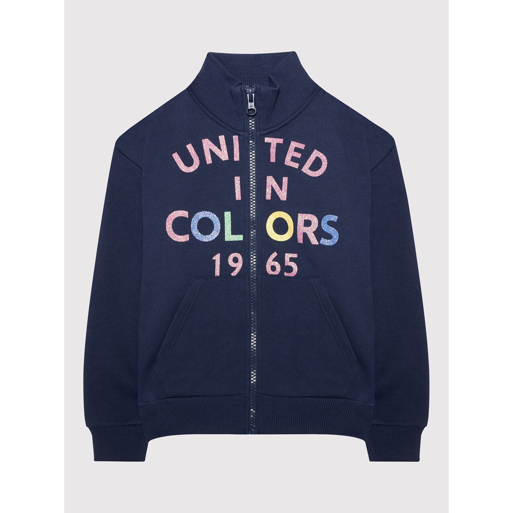 United Colors Of Benetton Mikina 3J68C5933 Tmavomodrá Regular Fit - Pepit.cz