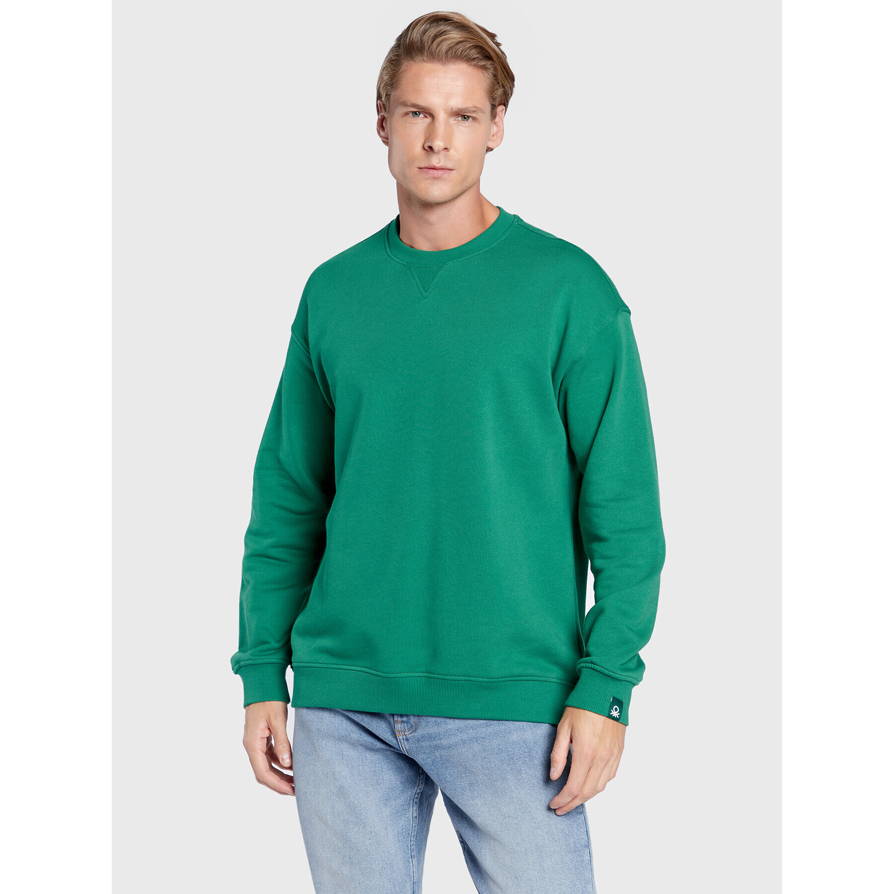 United Colors Of Benetton Mikina 3J68U1009 Zelená Regular Fit - Pepit.cz