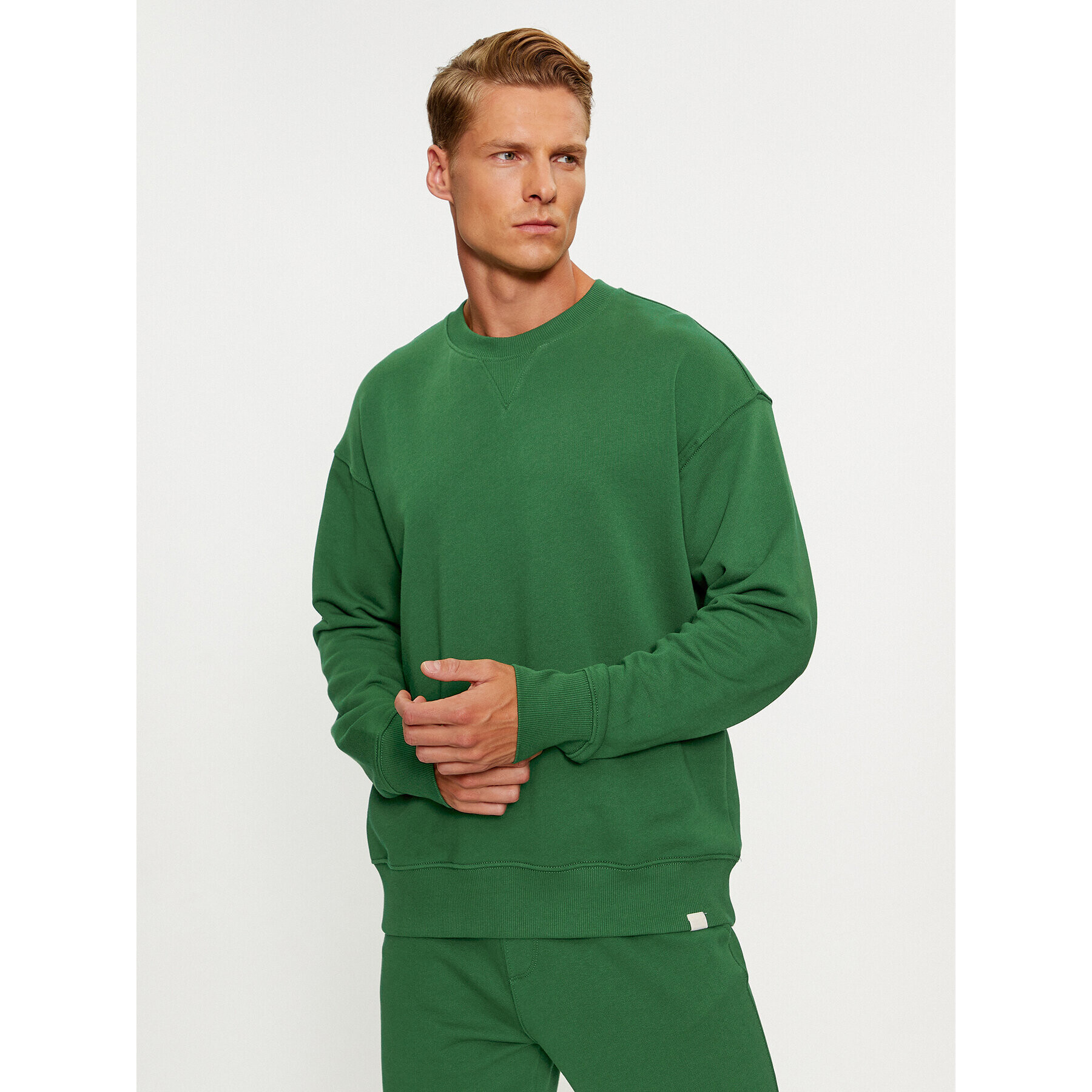 United Colors Of Benetton Mikina 3J68U1009 Zelená Regular Fit - Pepit.cz