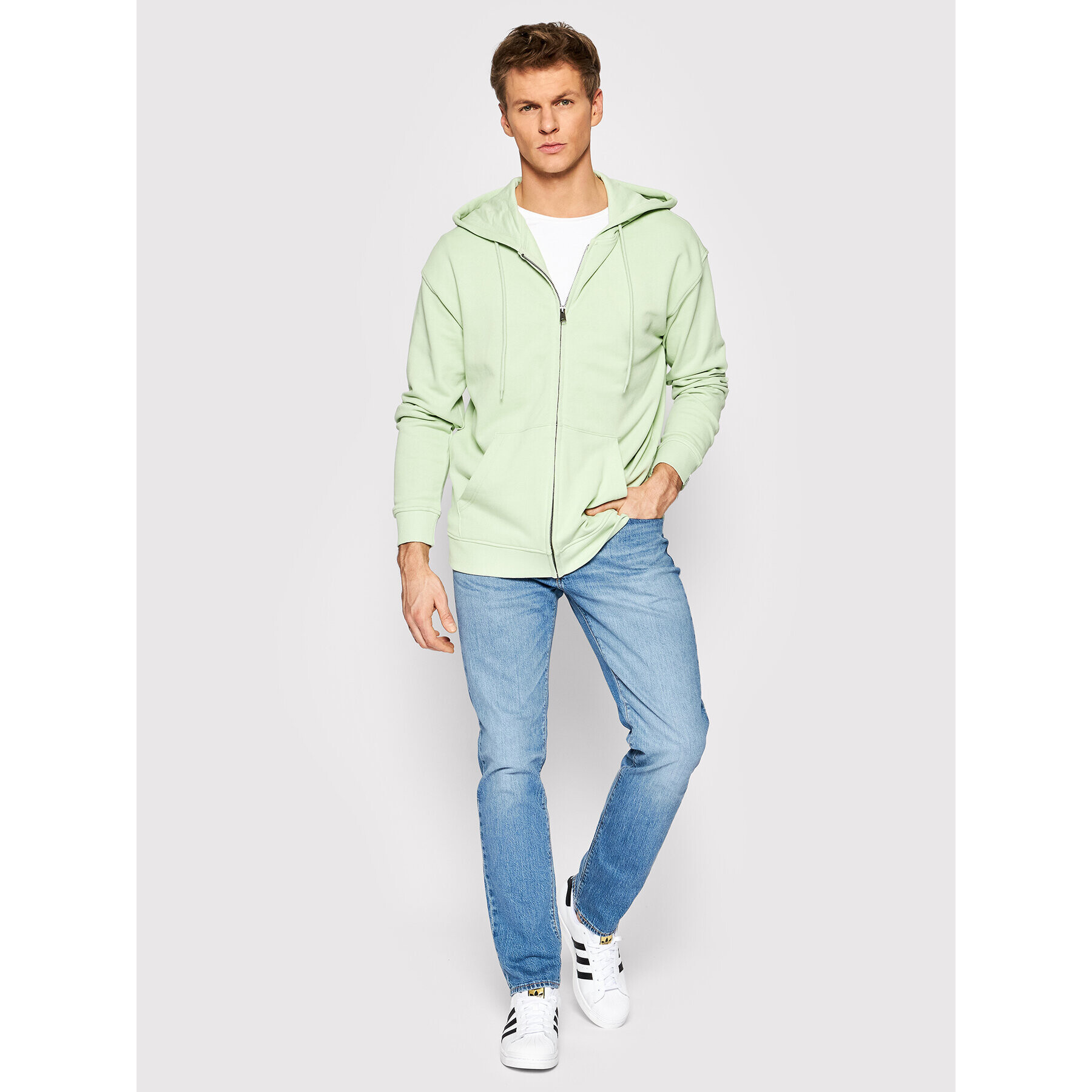 United Colors Of Benetton Mikina 3J68U5001 Zelená Regular Fit - Pepit.cz