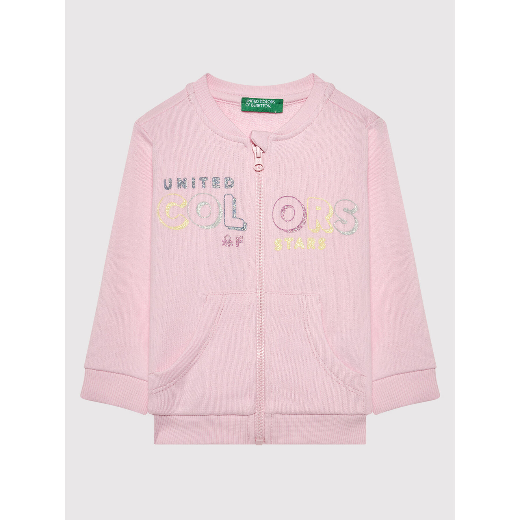 United Colors Of Benetton Mikina 3J70C5978 Růžová Regular Fit - Pepit.cz