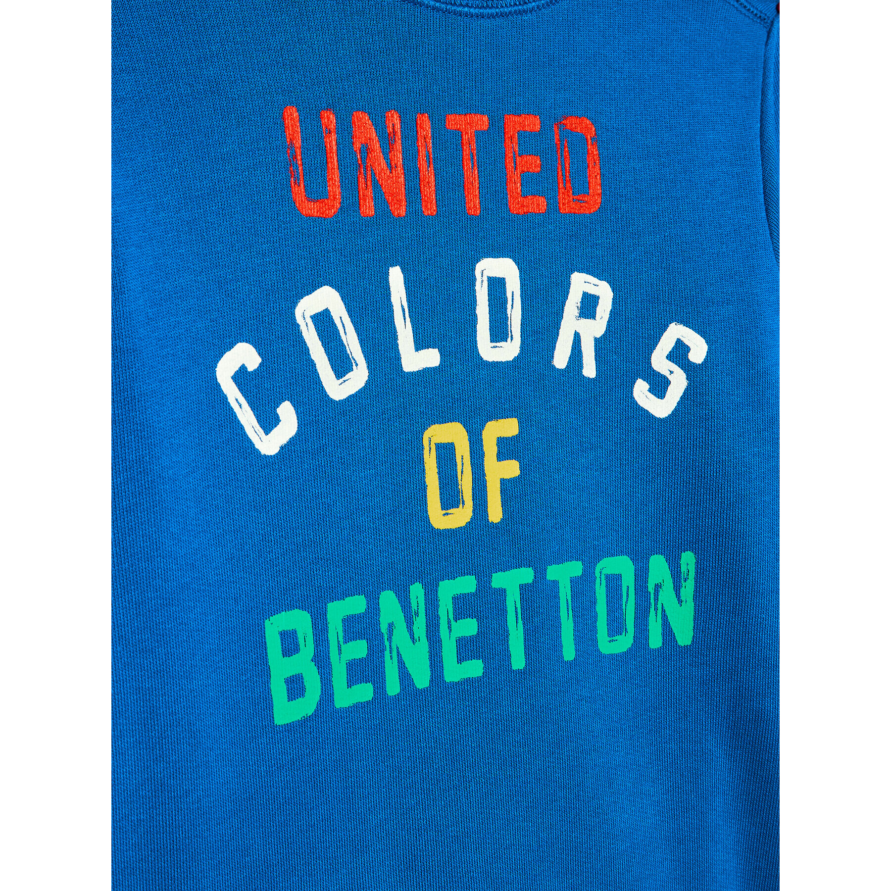 United Colors Of Benetton Mikina 3J70G104B Modrá Regular Fit - Pepit.cz