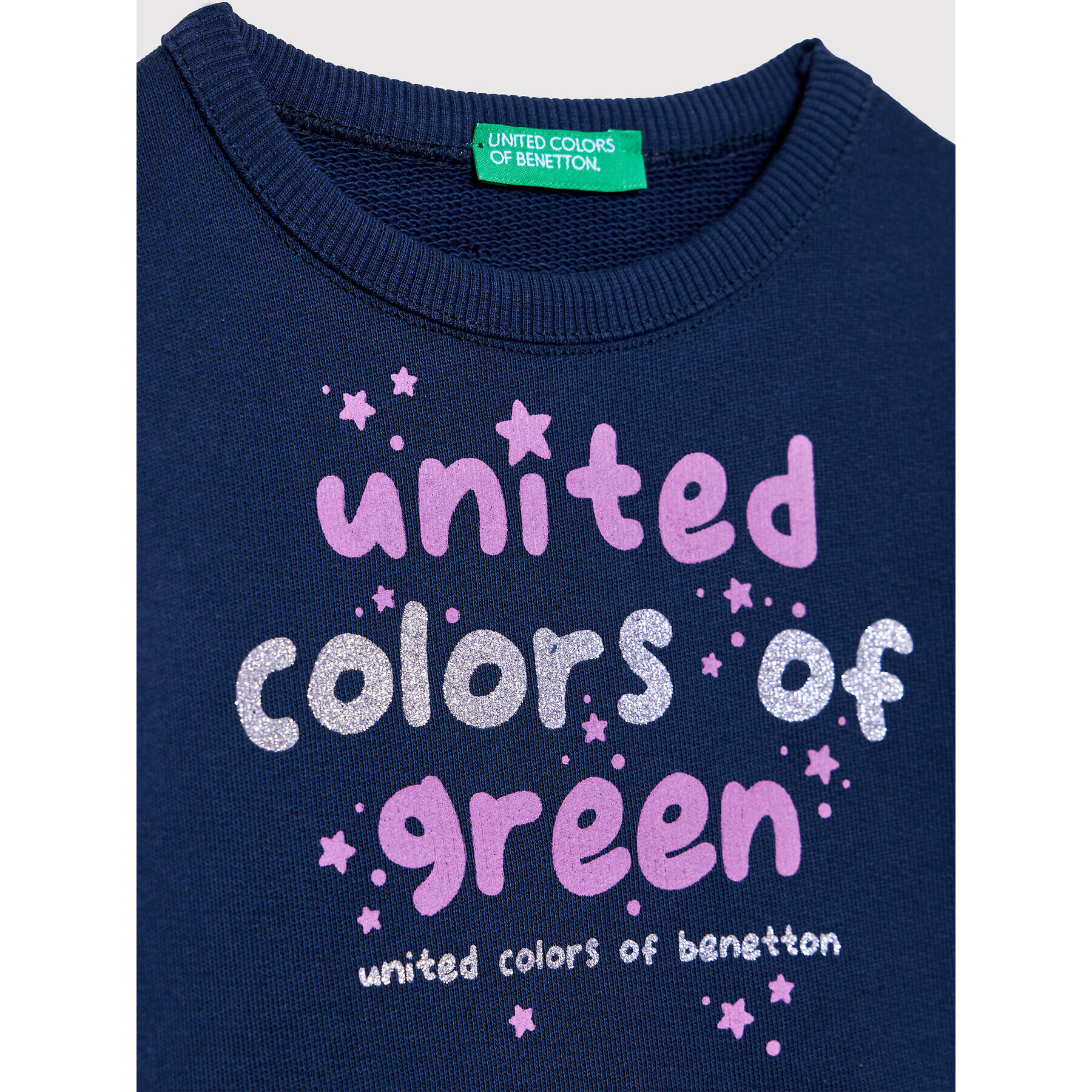 United Colors Of Benetton Mikina 3J70G104M Tmavomodrá Regular Fit - Pepit.cz