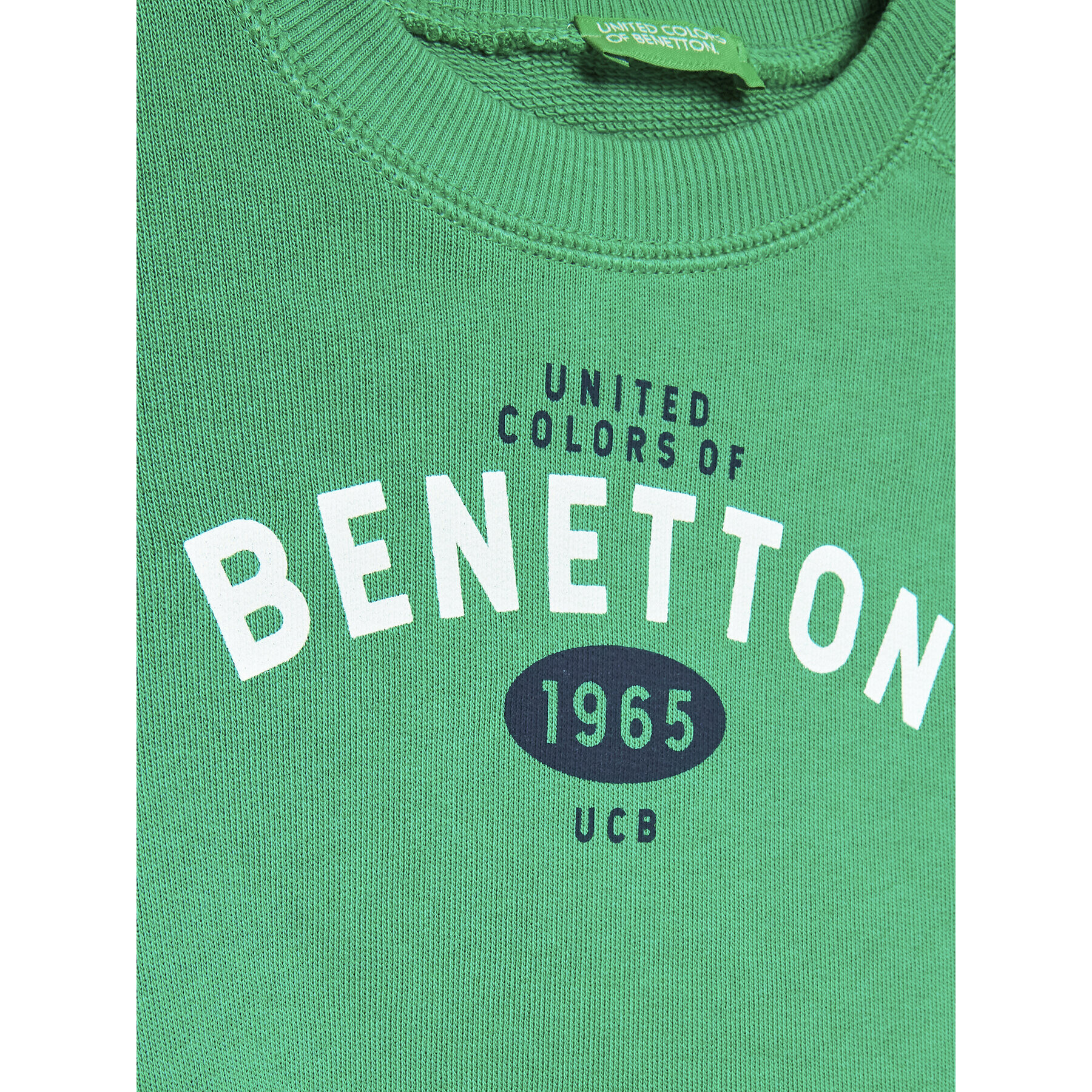 United Colors Of Benetton Mikina 3J70G107H Zelená Regular Fit - Pepit.cz