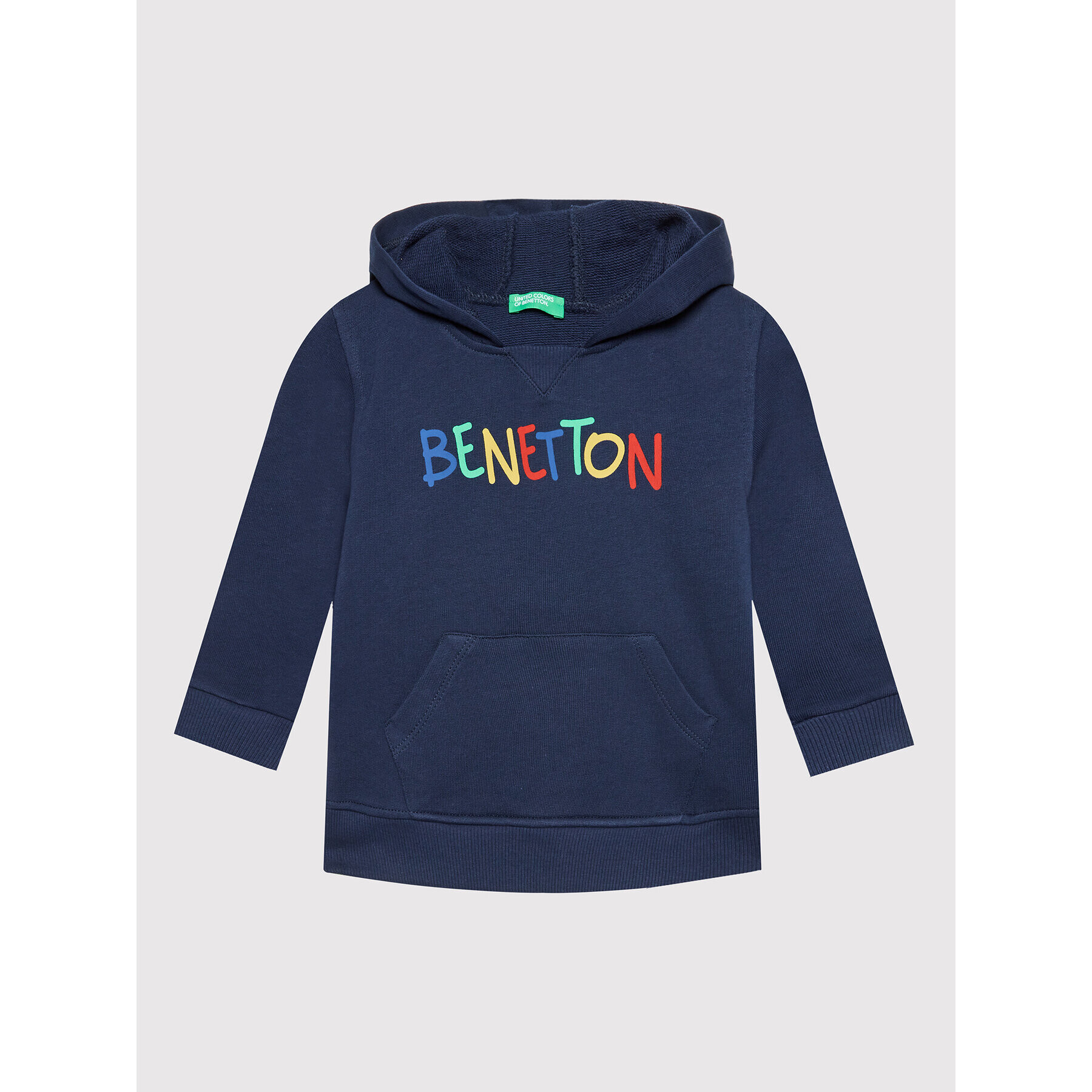 United Colors Of Benetton Mikina 3J70G500R Tmavomodrá Regular Fit - Pepit.cz