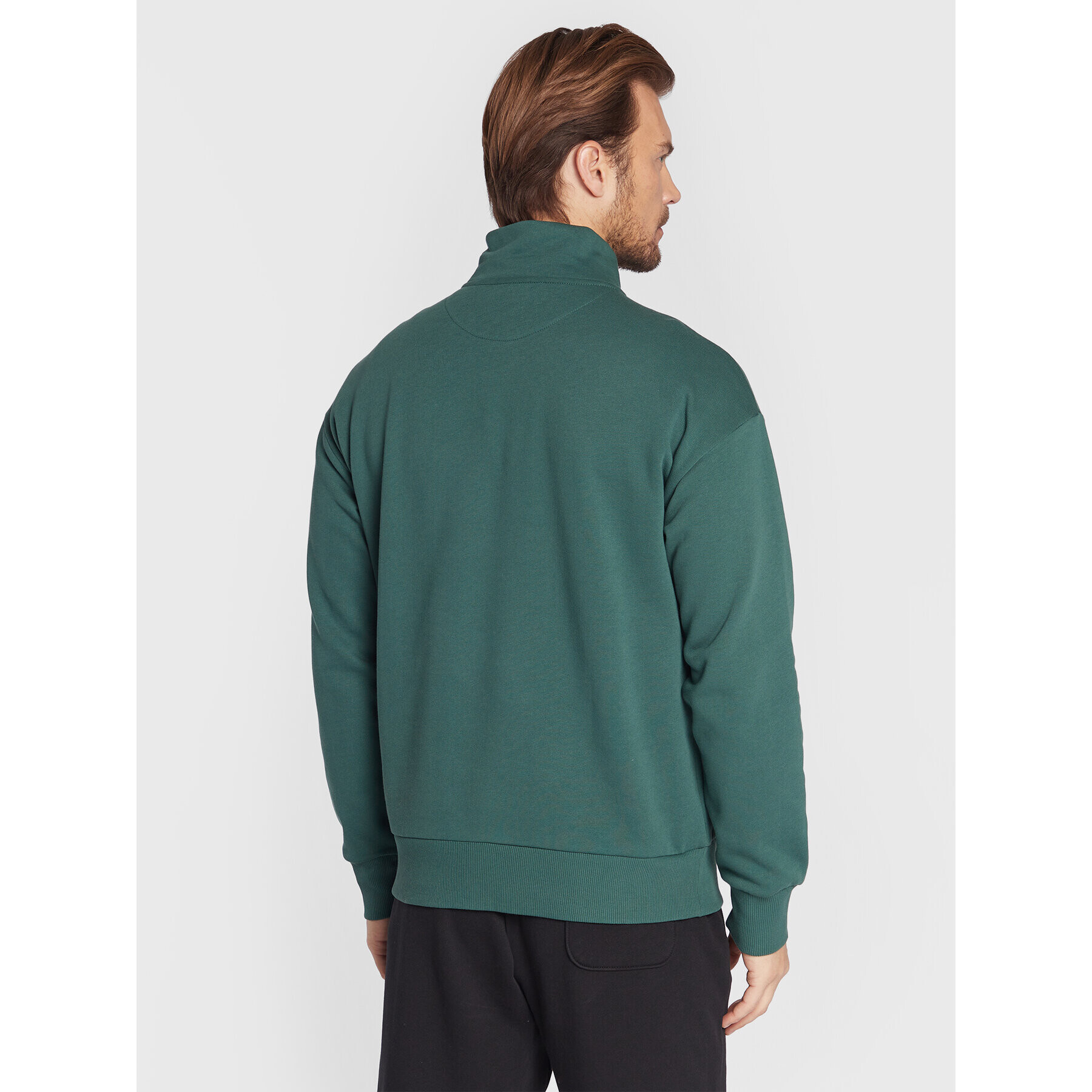 United Colors Of Benetton Mikina 3J73U103Q Zelená Relaxed Fit - Pepit.cz