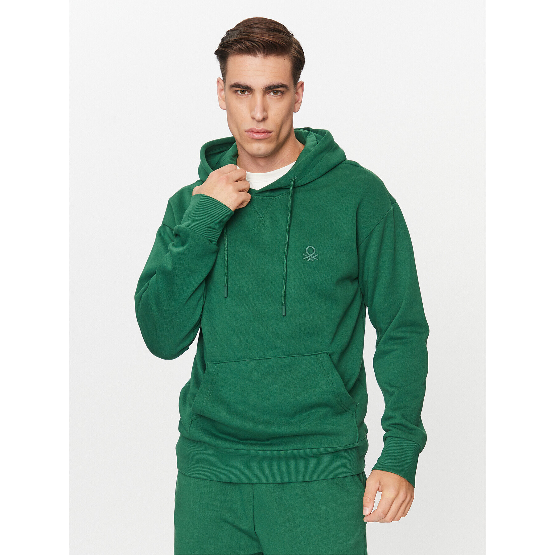 United Colors Of Benetton Mikina 3J73U200Z Zelená Regular Fit - Pepit.cz