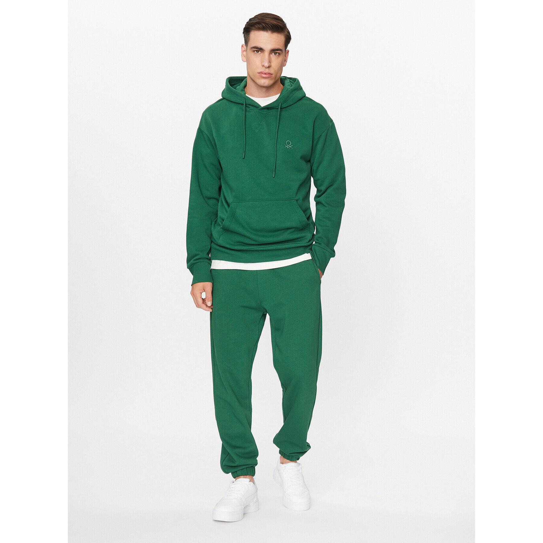 United Colors Of Benetton Mikina 3J73U200Z Zelená Regular Fit - Pepit.cz