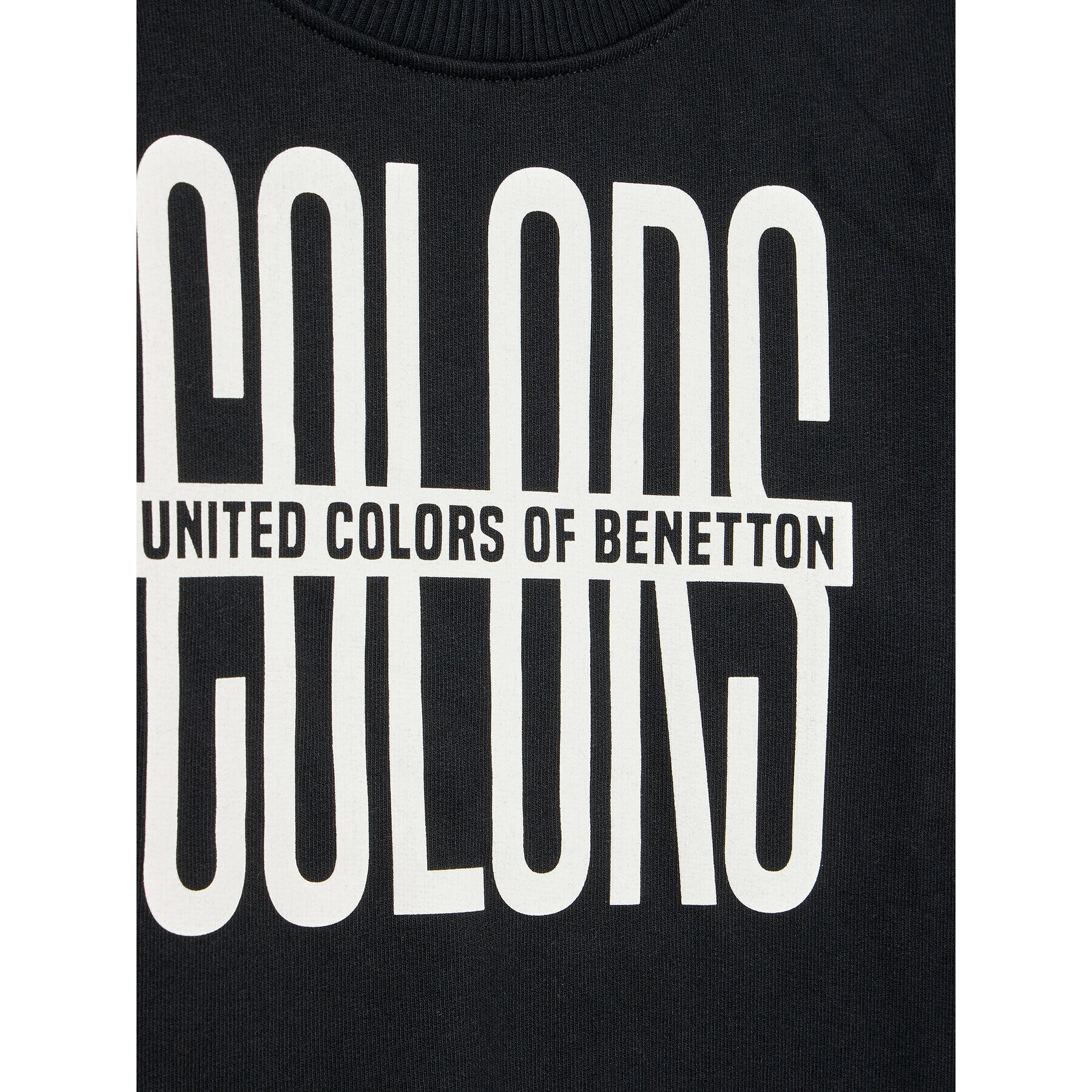 United Colors Of Benetton Mikina 3JLXC107Q Černá Regular Fit - Pepit.cz