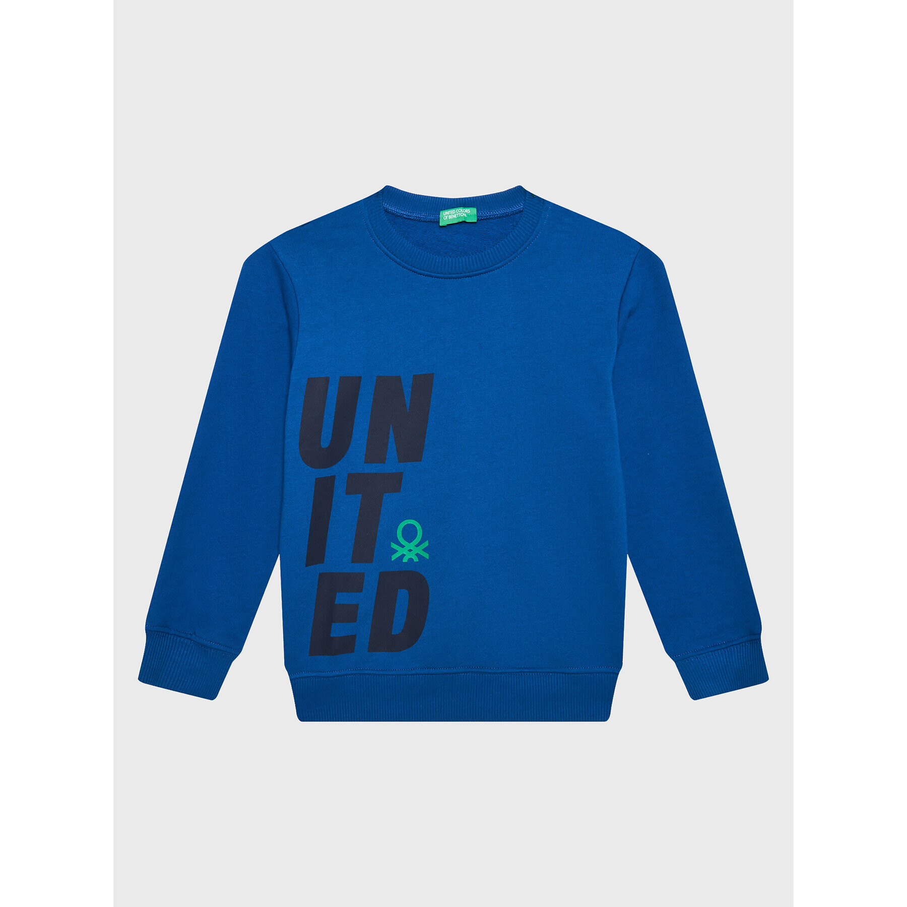 United Colors Of Benetton Mikina 3JLXC107Q Modrá Regular Fit - Pepit.cz