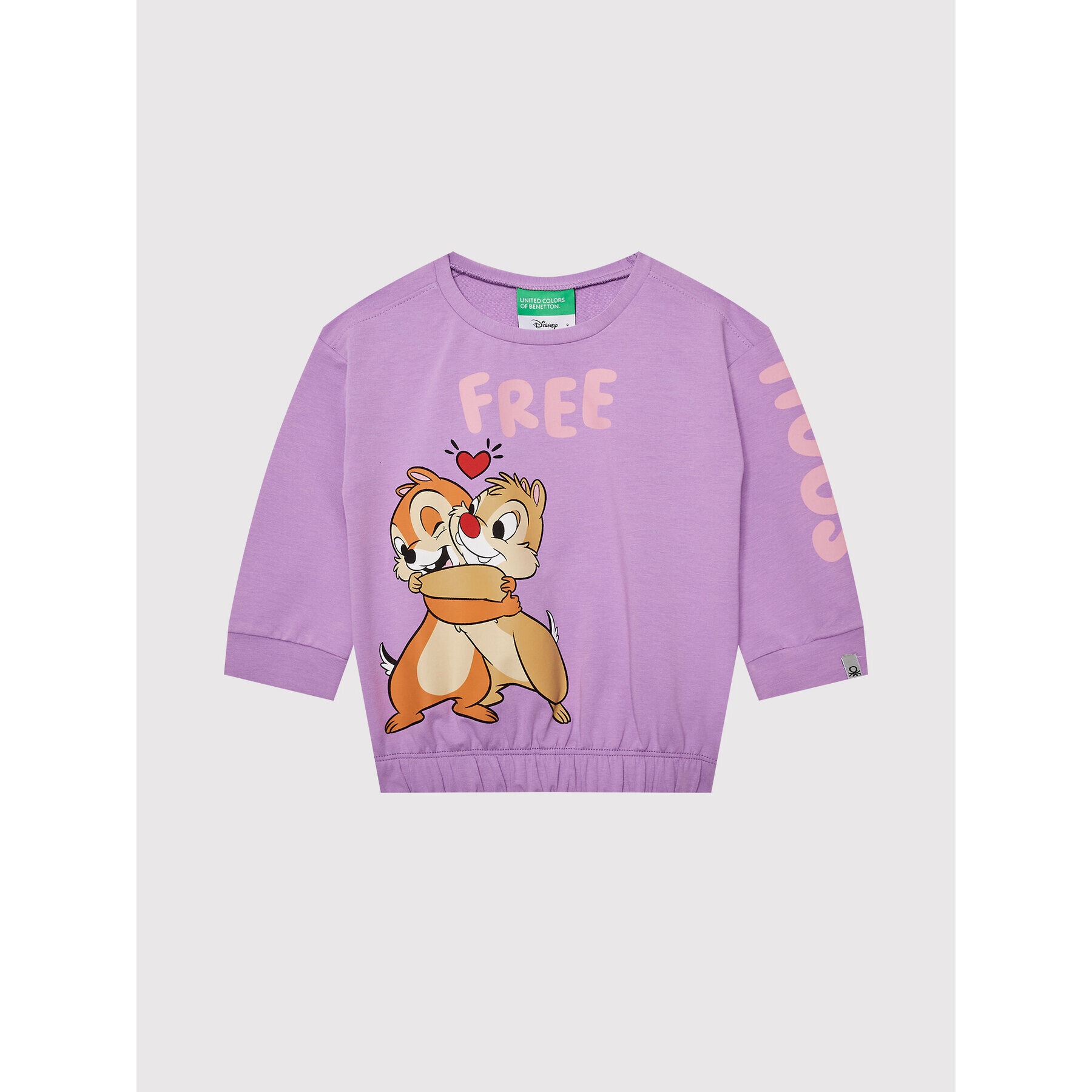 United Colors Of Benetton Mikina DISNEY 3CY4G103L Fialová Regular Fit - Pepit.cz