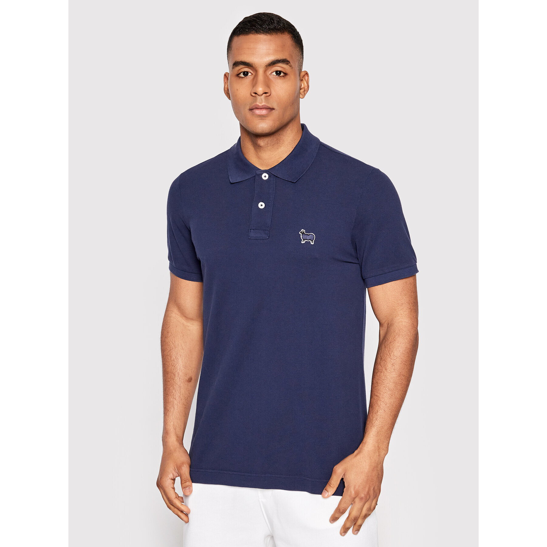 United Colors Of Benetton Polokošile 3088U300E Tmavomodrá Slim Fit - Pepit.cz