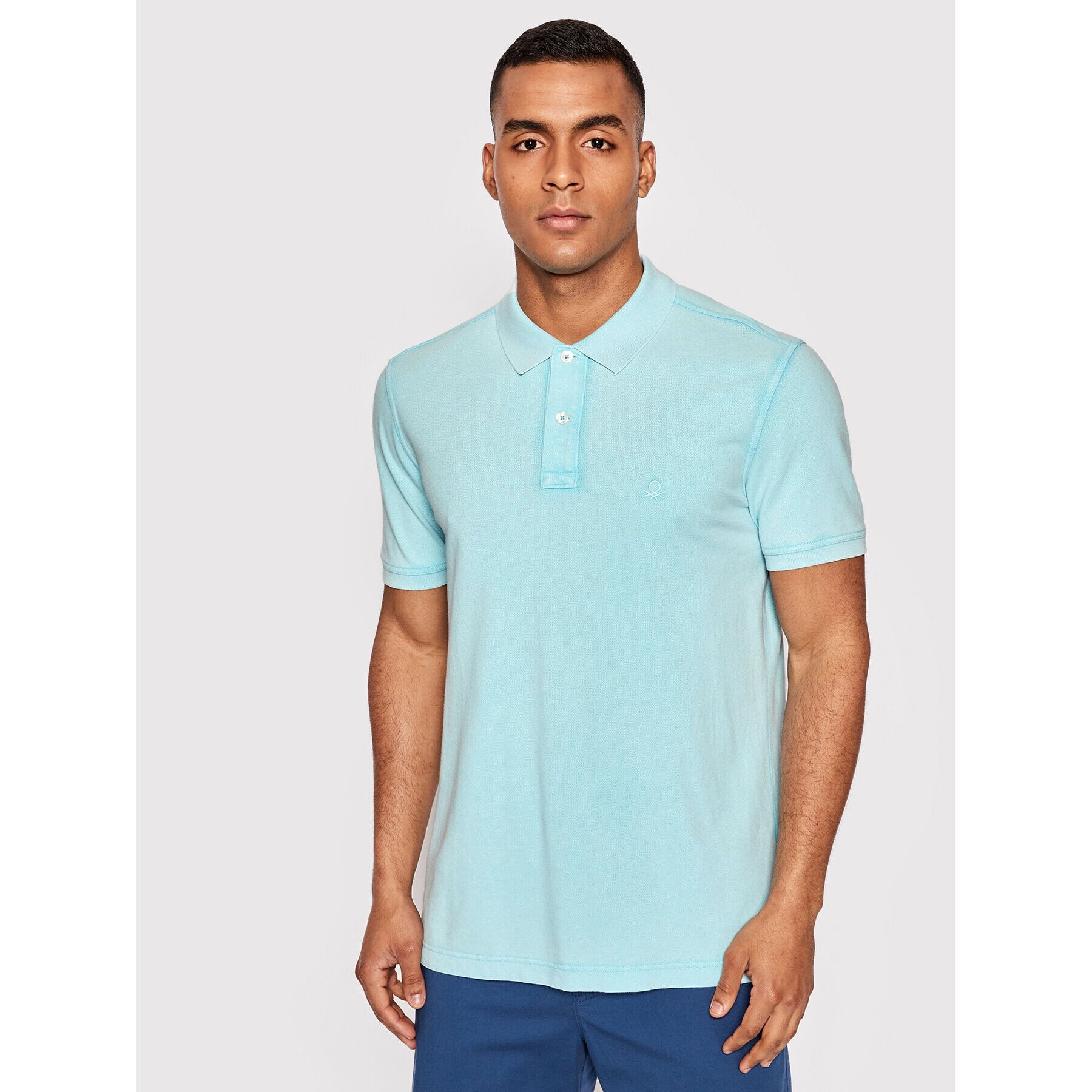 United Colors Of Benetton Polokošile 3089J3079 Modrá Regular Fit - Pepit.cz