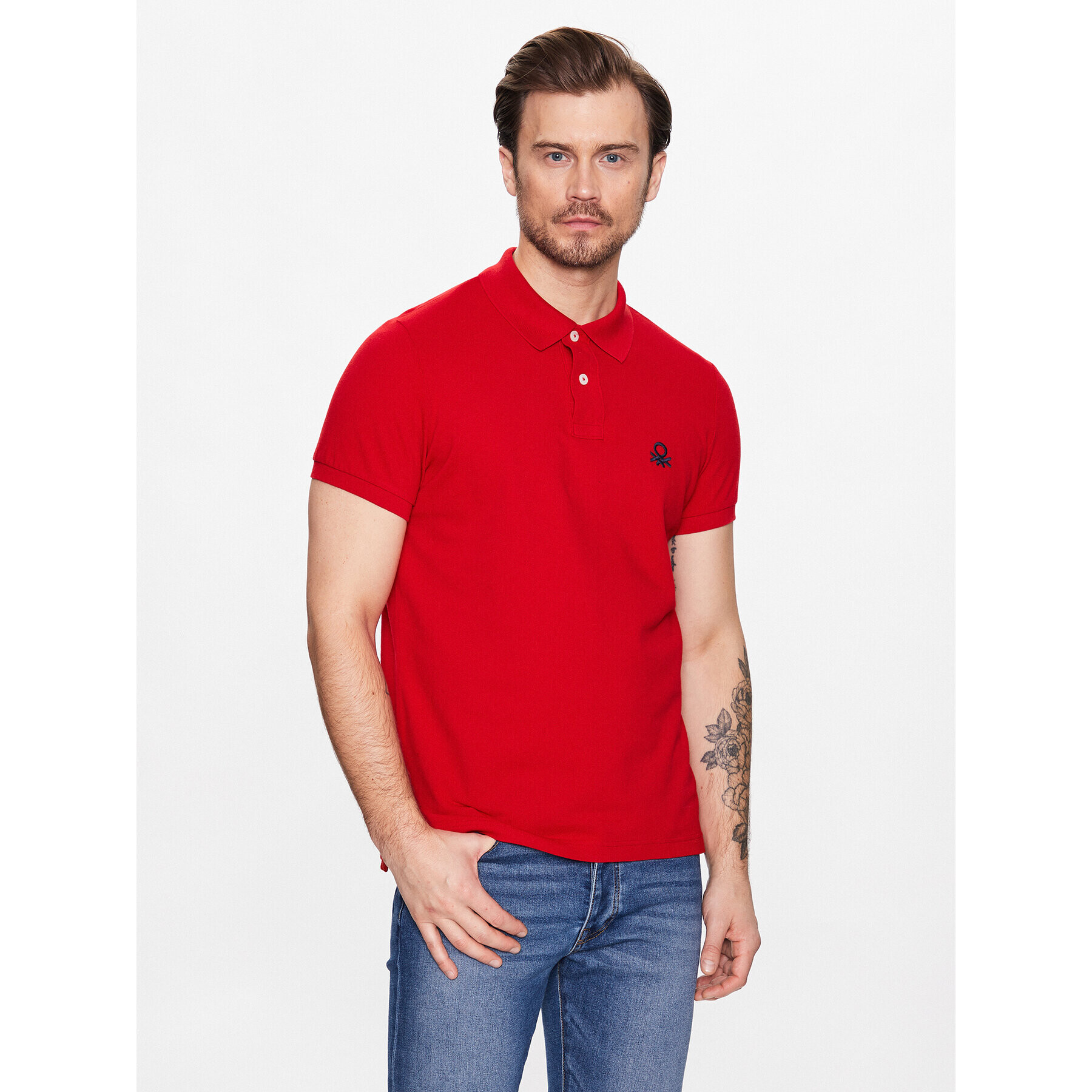 United Colors Of Benetton Polokošile 3089J3178 Červená Regular Fit - Pepit.cz