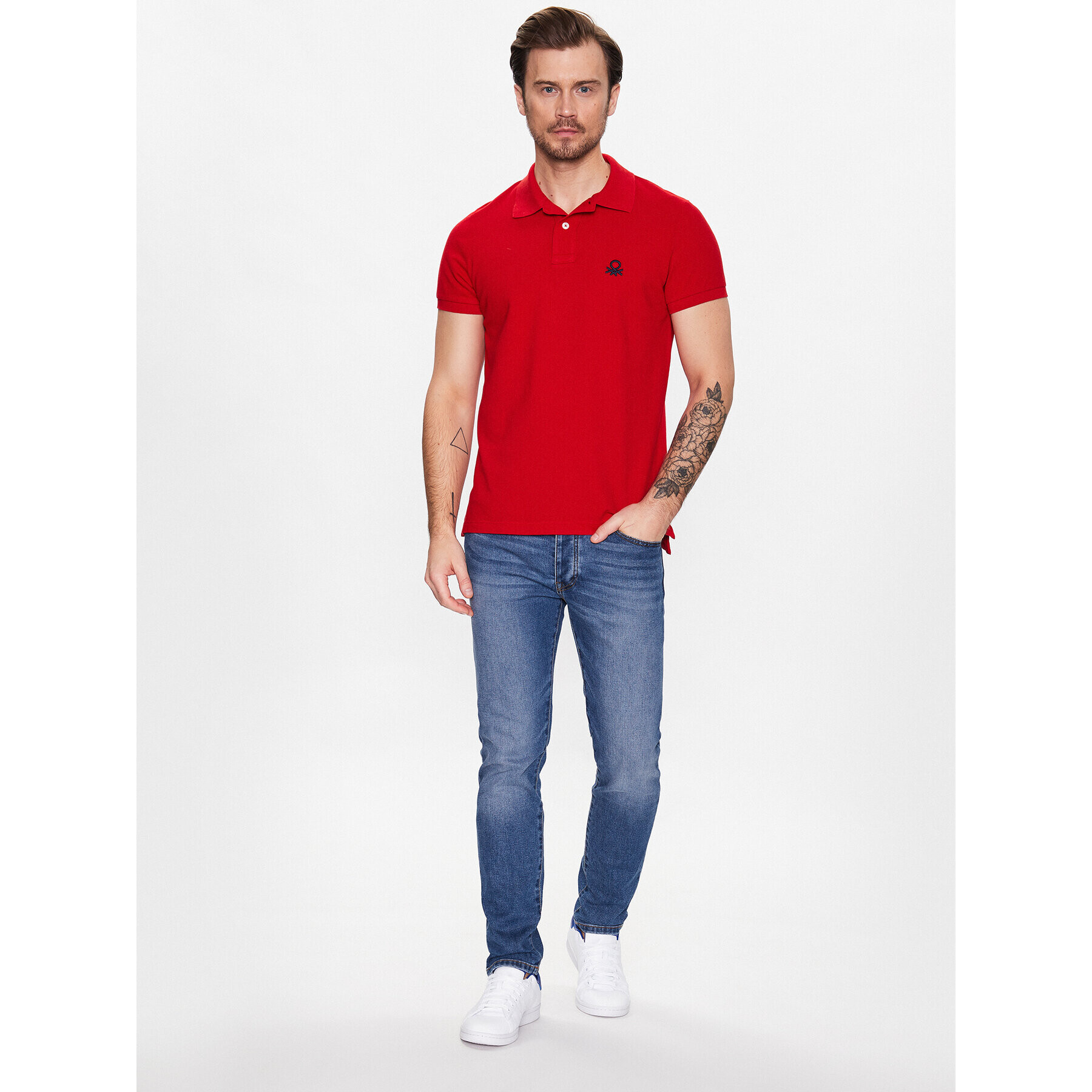 United Colors Of Benetton Polokošile 3089J3178 Červená Regular Fit - Pepit.cz