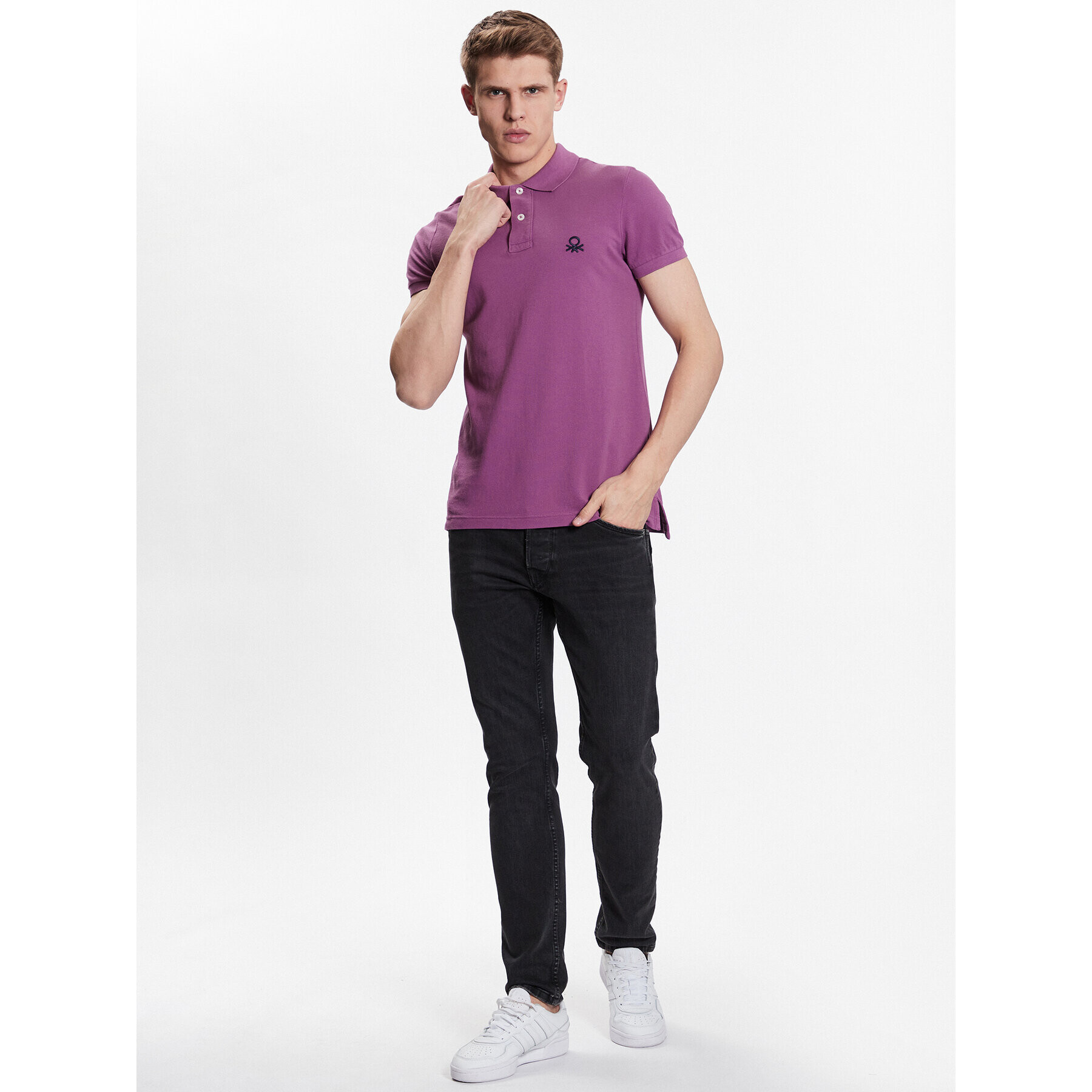 United Colors Of Benetton Polokošile 3089J3178 Fialová Regular Fit - Pepit.cz