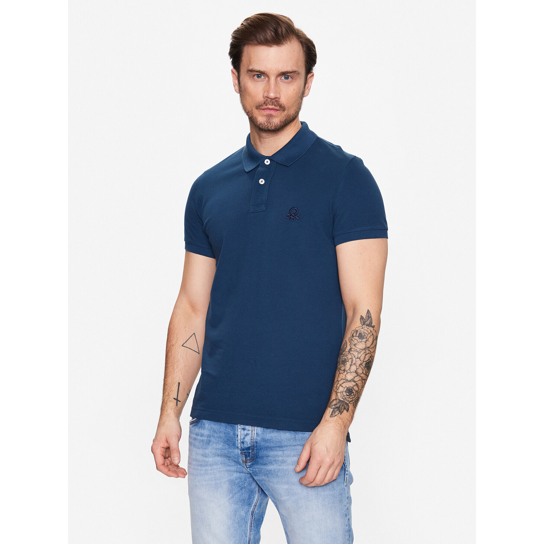 United Colors Of Benetton Polokošile 3089J3178 Modrá Regular Fit - Pepit.cz