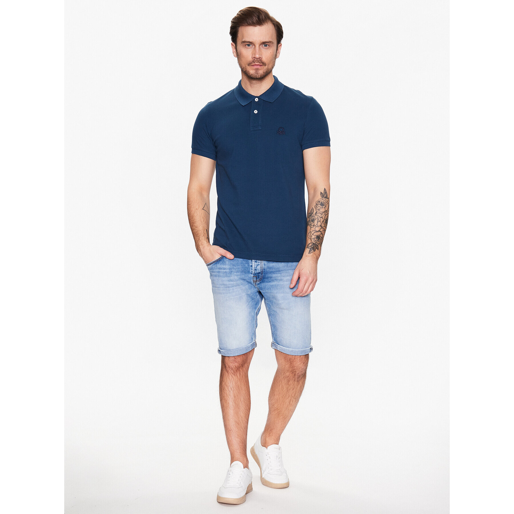 United Colors Of Benetton Polokošile 3089J3178 Modrá Regular Fit - Pepit.cz