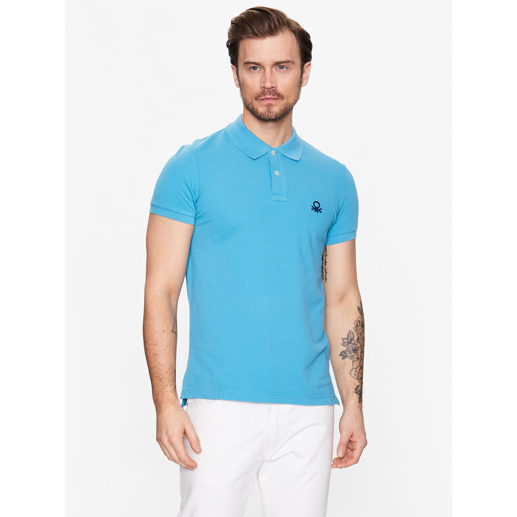 United Colors Of Benetton Polokošile 3089J3178 Modrá Regular Fit - Pepit.cz