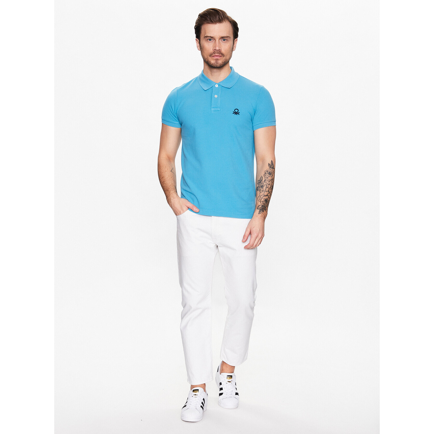 United Colors Of Benetton Polokošile 3089J3178 Modrá Regular Fit - Pepit.cz