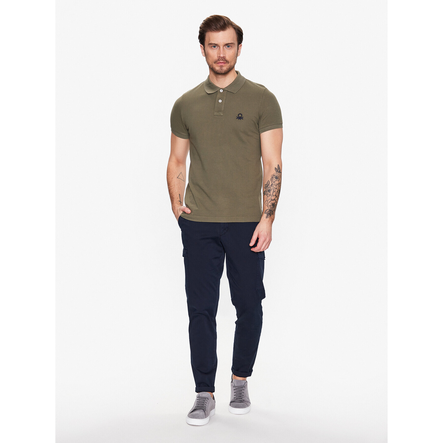 United Colors Of Benetton Polokošile 3089J3178 Zelená Regular Fit - Pepit.cz