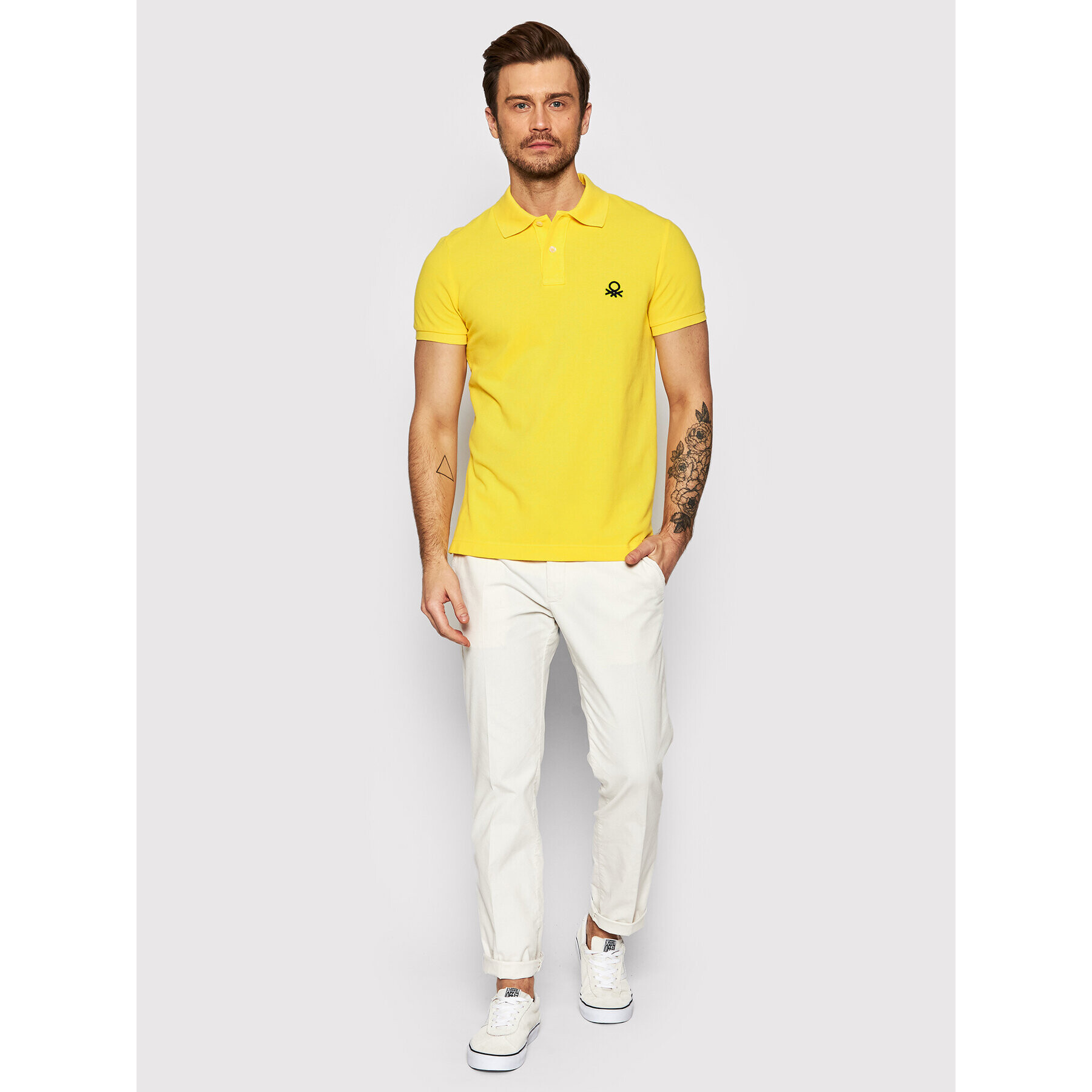 United Colors Of Benetton Polokošile 3089J3178 Žlutá Slim Fit - Pepit.cz