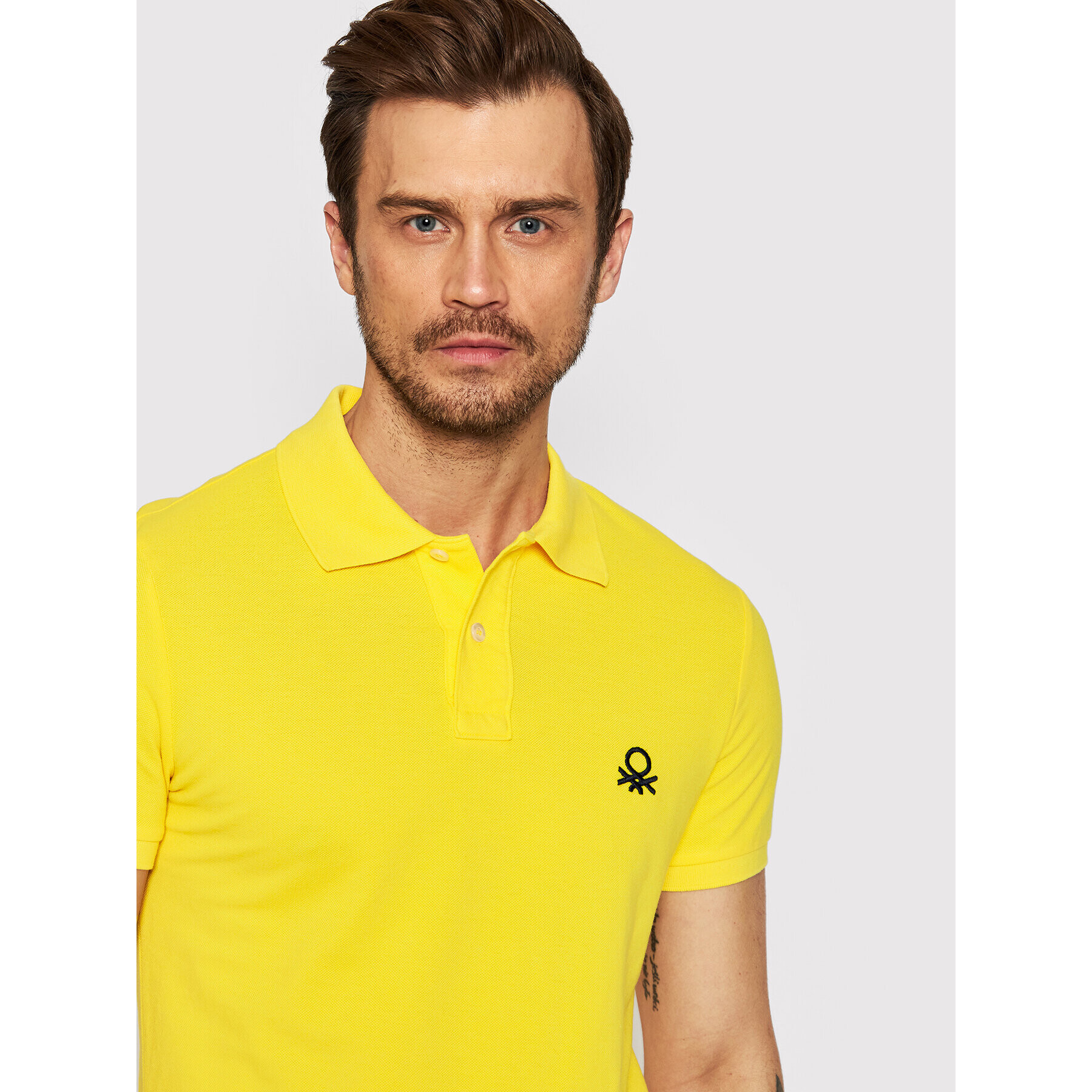 United Colors Of Benetton Polokošile 3089J3178 Žlutá Slim Fit - Pepit.cz