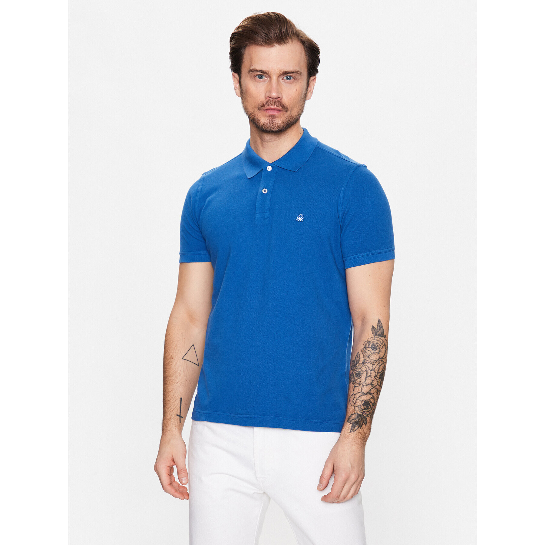 United Colors Of Benetton Polokošile 3089J3179 Modrá Regular Fit - Pepit.cz