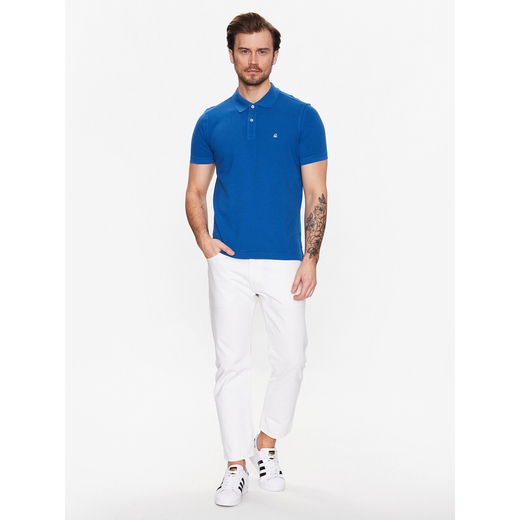 United Colors Of Benetton Polokošile 3089J3179 Modrá Regular Fit - Pepit.cz