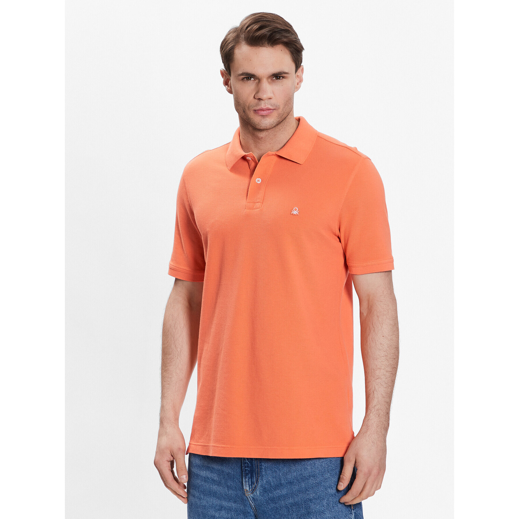 United Colors Of Benetton Polokošile 3089J3179 Oranžová Regular Fit - Pepit.cz