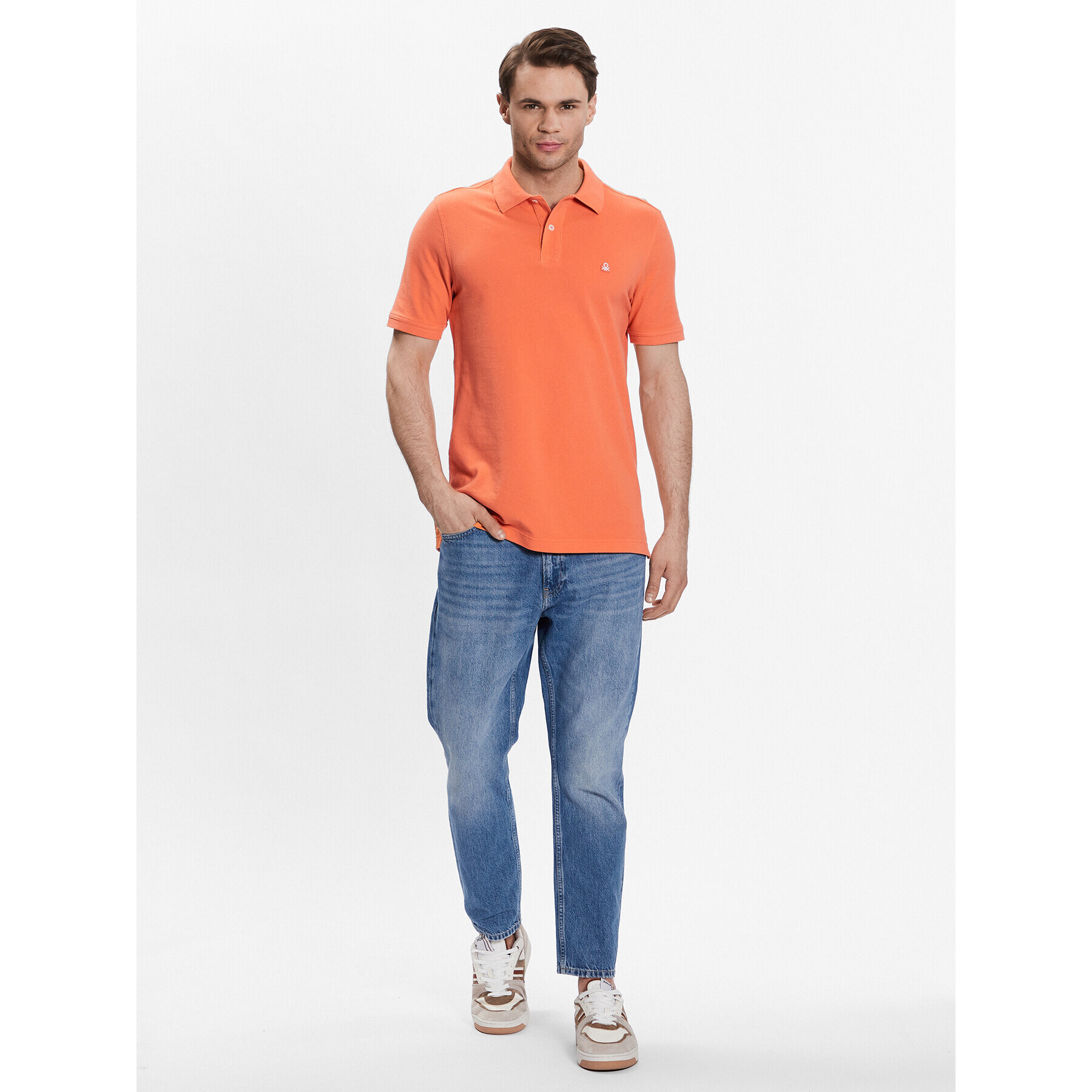 United Colors Of Benetton Polokošile 3089J3179 Oranžová Regular Fit - Pepit.cz