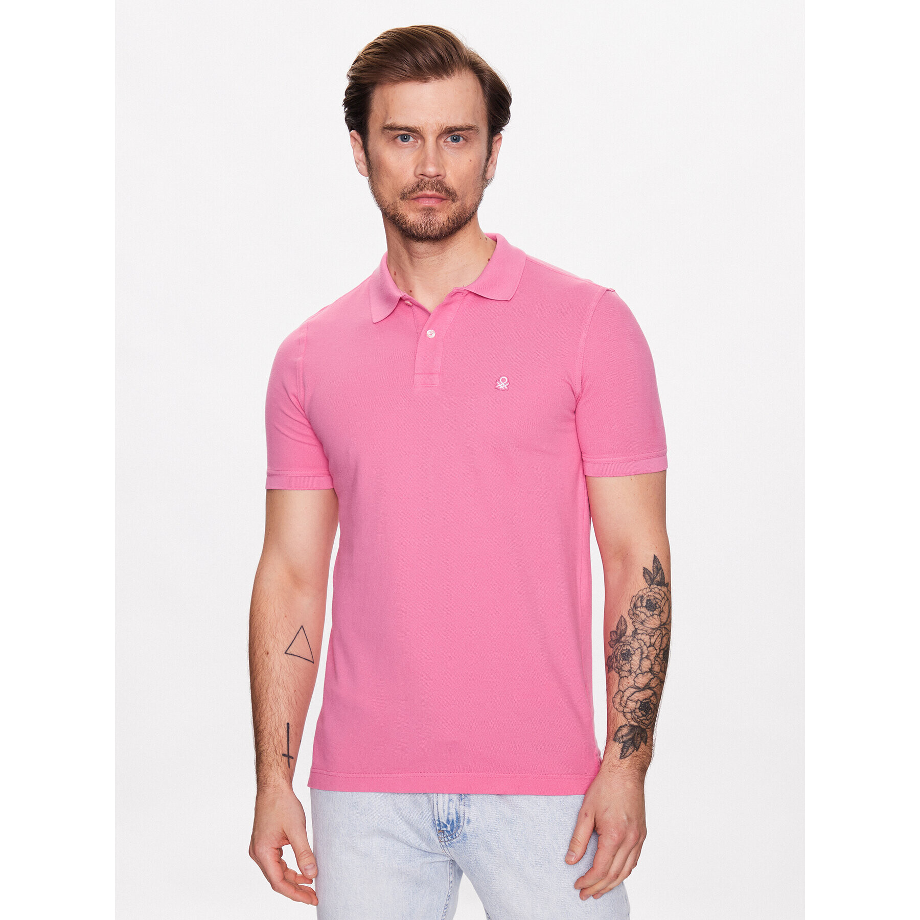 United Colors Of Benetton Polokošile 3089J3179 Růžová Regular Fit - Pepit.cz