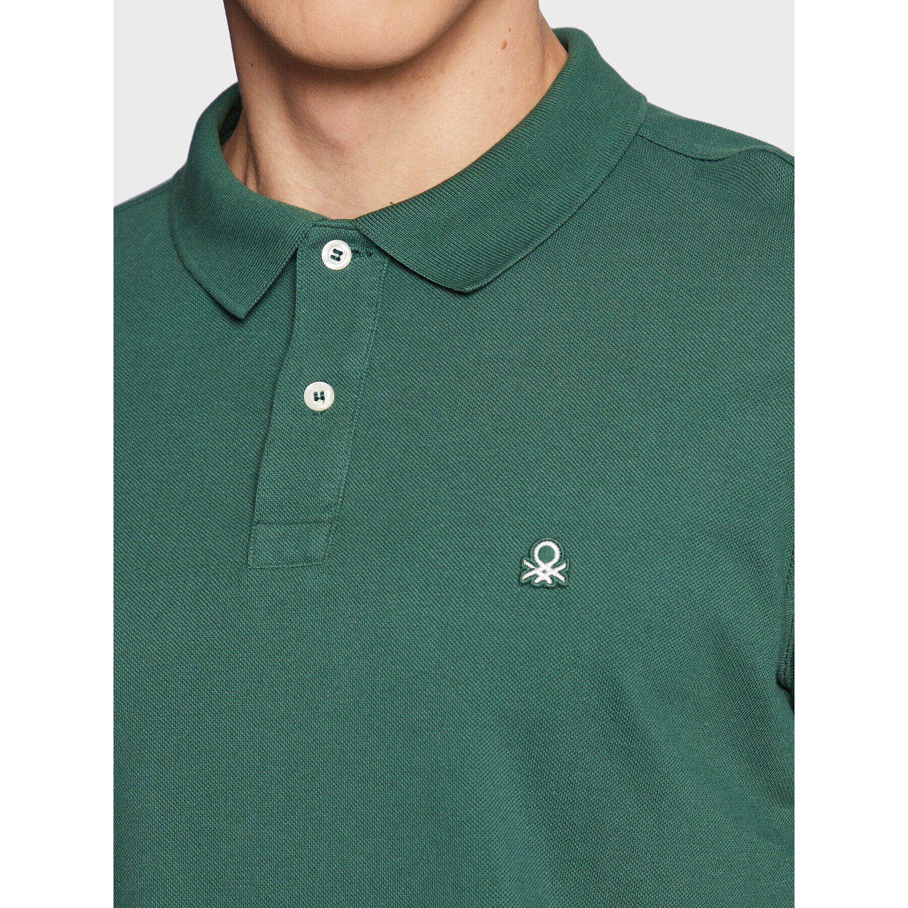 United Colors Of Benetton Polokošile 3089J3204 Zelená Regular Fit - Pepit.cz