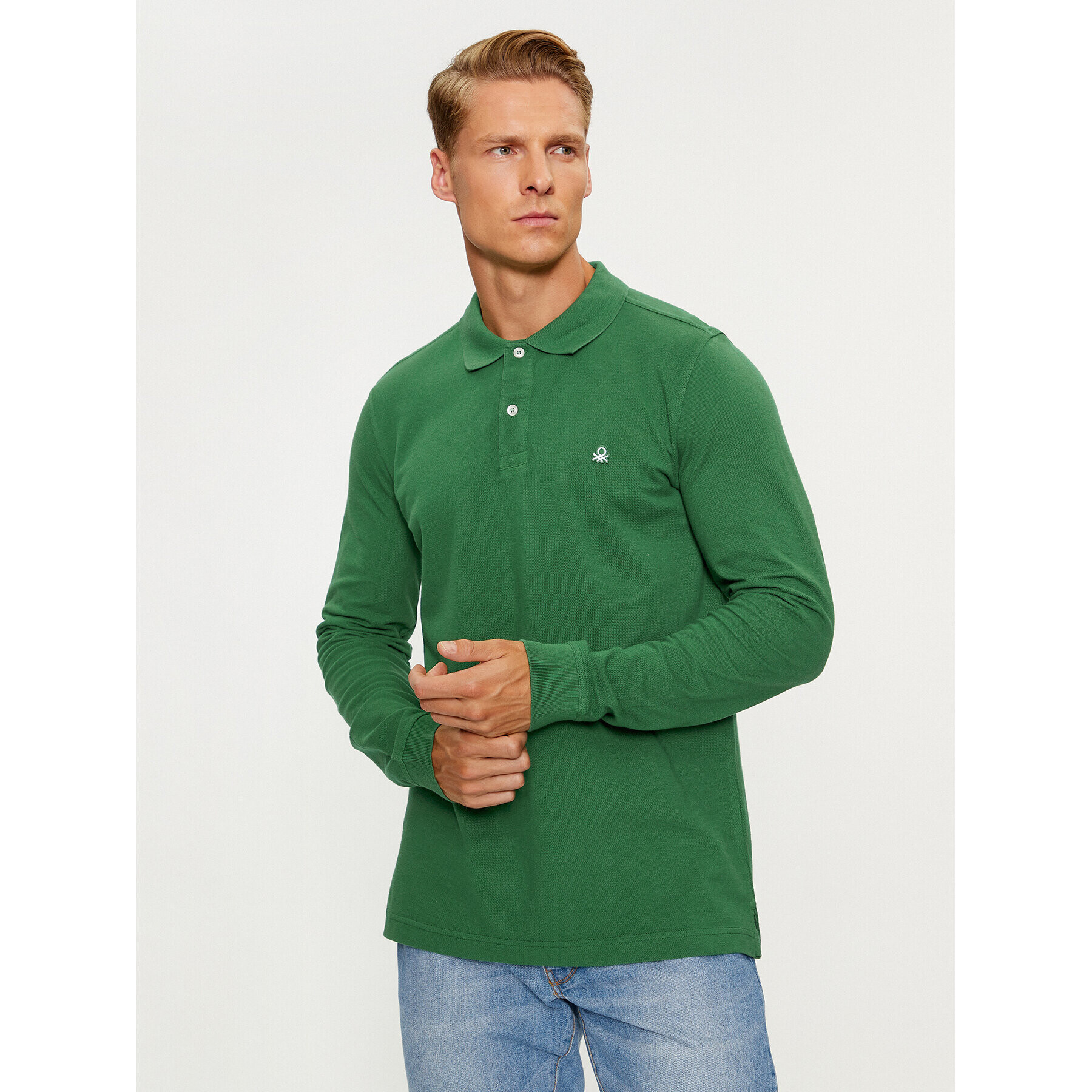 United Colors Of Benetton Polokošile 3089J3204 Zelená Regular Fit - Pepit.cz