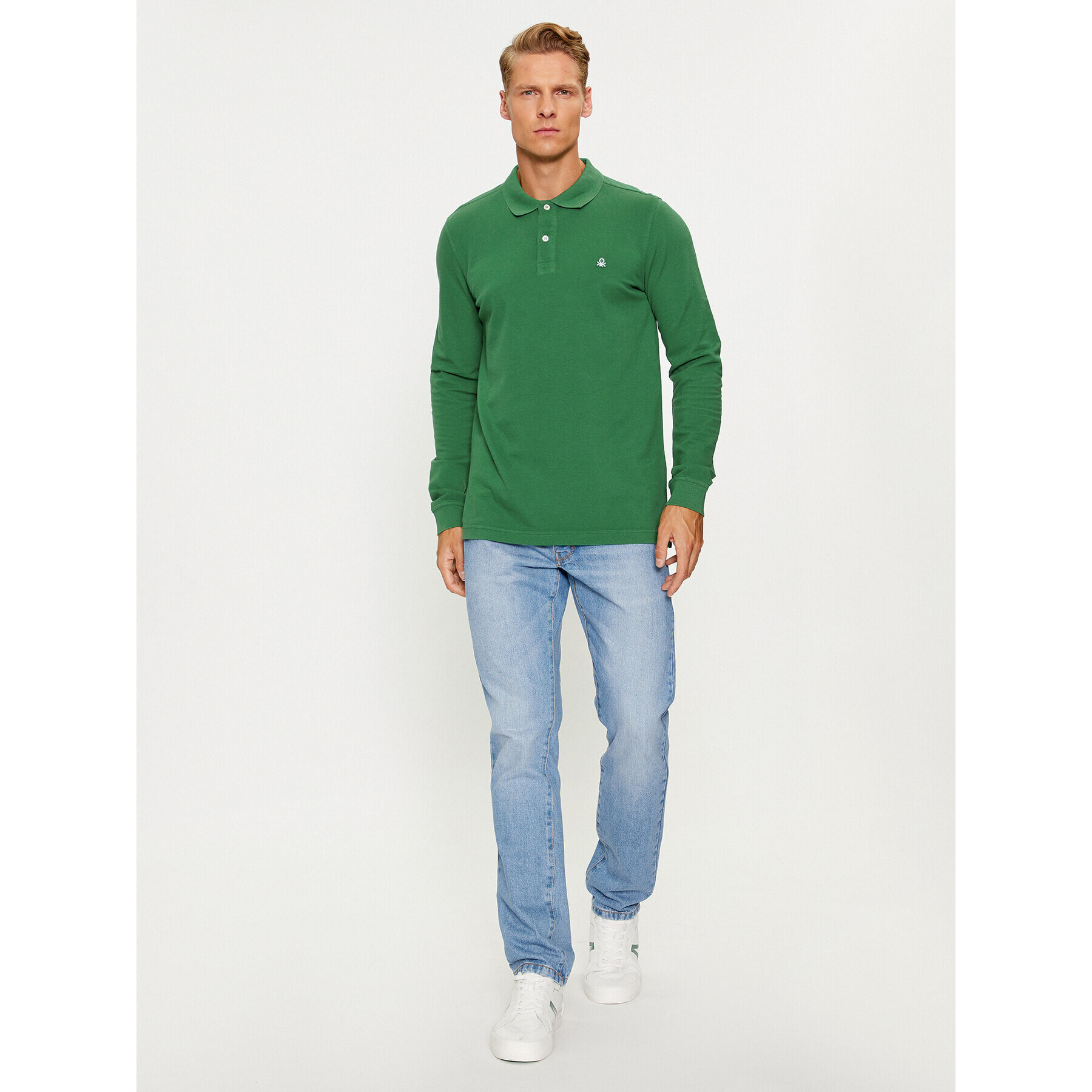 United Colors Of Benetton Polokošile 3089J3204 Zelená Regular Fit - Pepit.cz