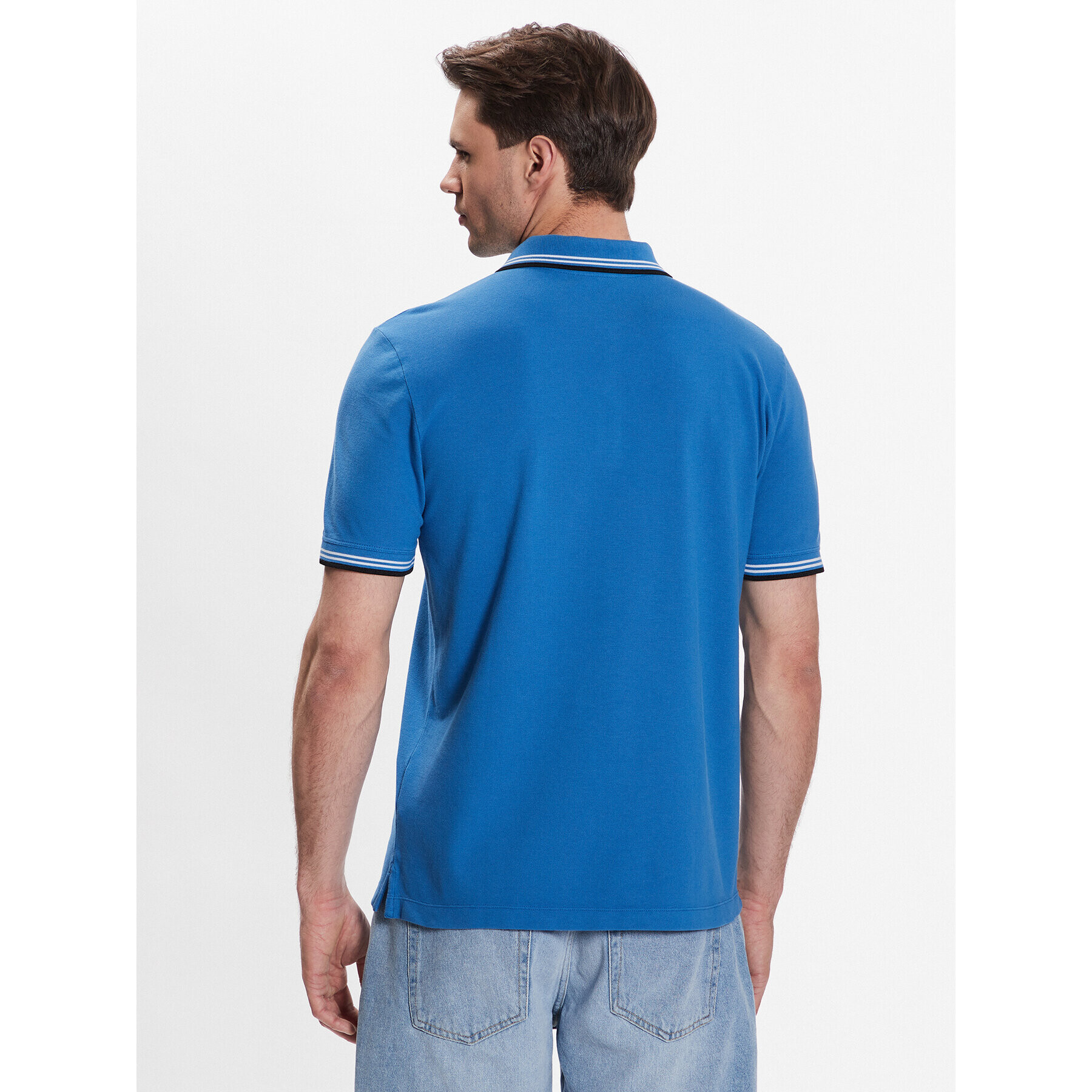 United Colors Of Benetton Polokošile 3WG9J3181 Modrá Regular Fit - Pepit.cz