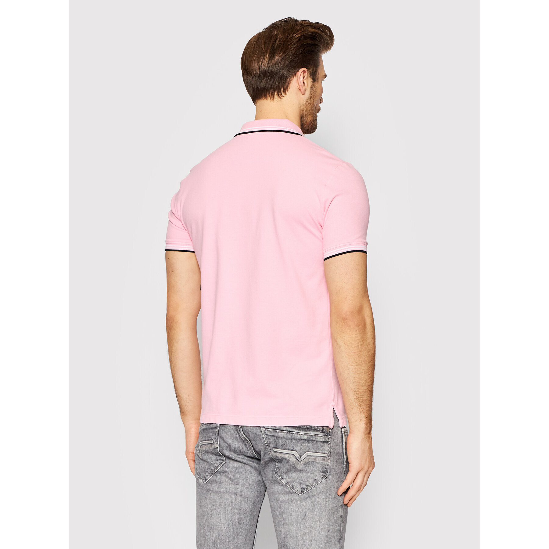 United Colors Of Benetton Polokošile 3WG9J3181 Růžová Regular Fit - Pepit.cz